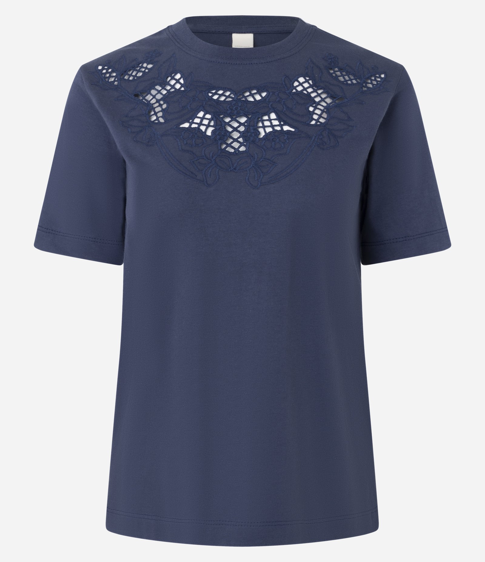 Blusa em Algodão com Bordado Richelieu Azul 5