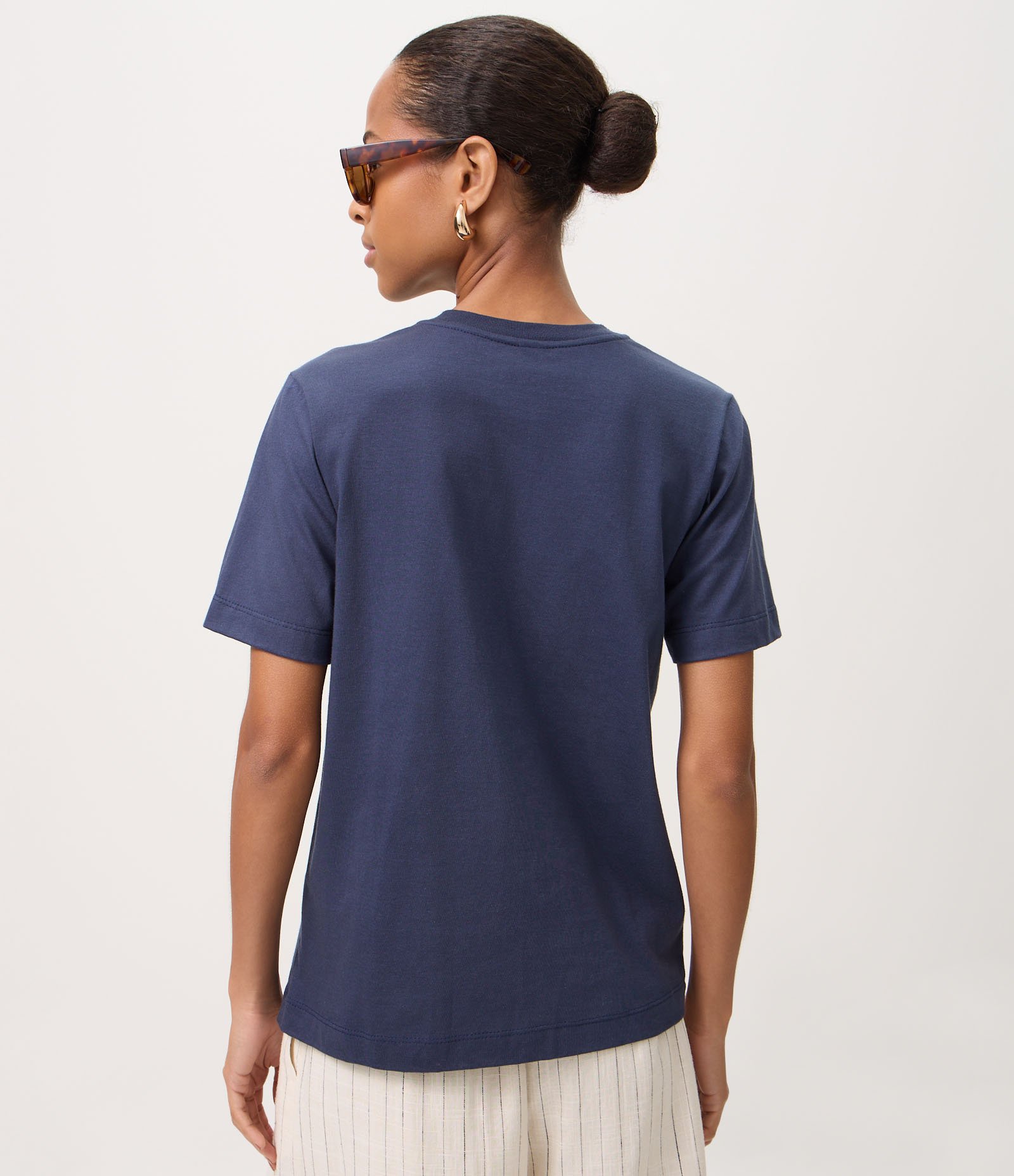 Blusa em Algodão com Bordado Richelieu Azul 4