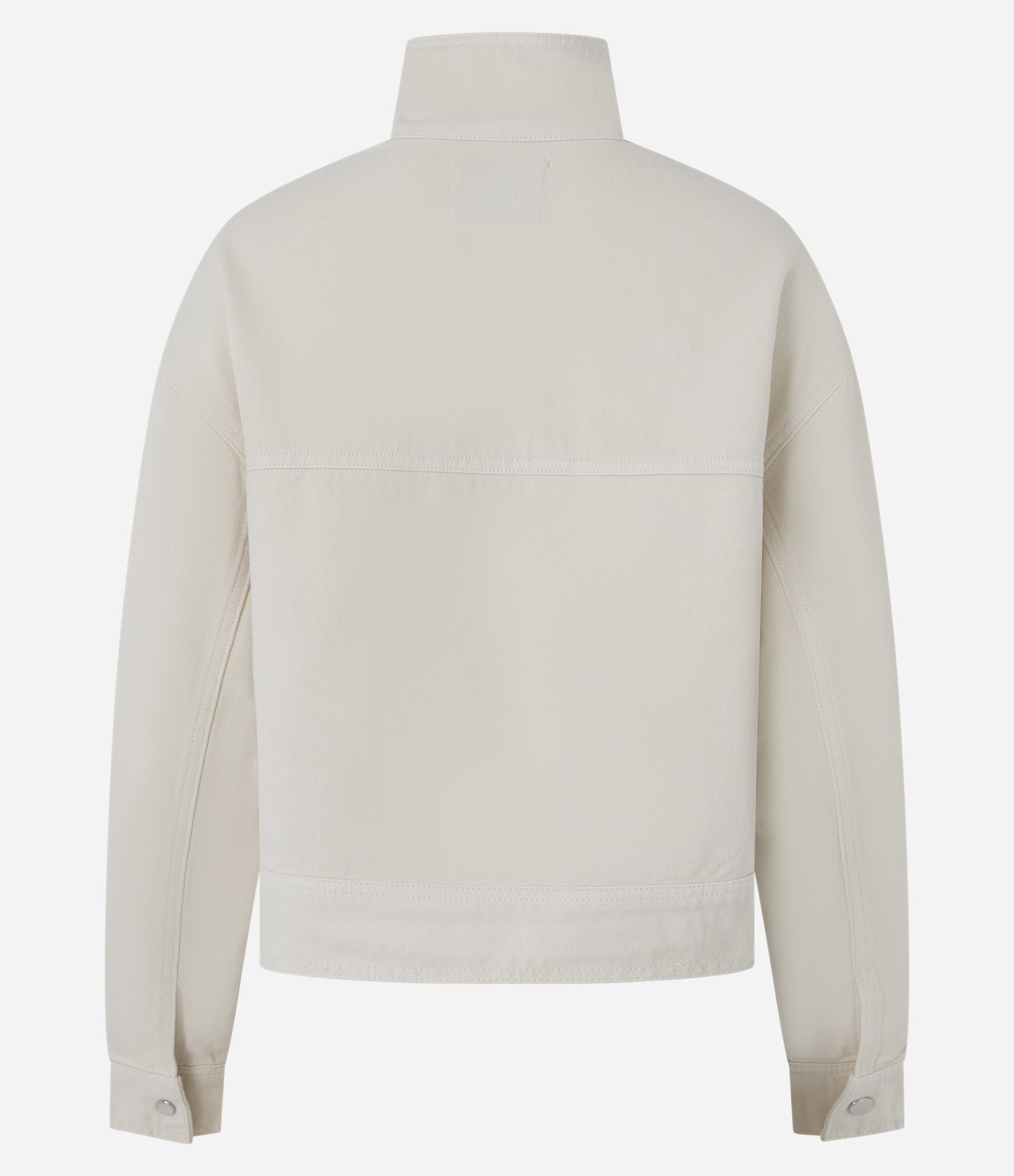 Jaqueta em Sarja com Tachas de Estrela e Gola Alta Off White 3