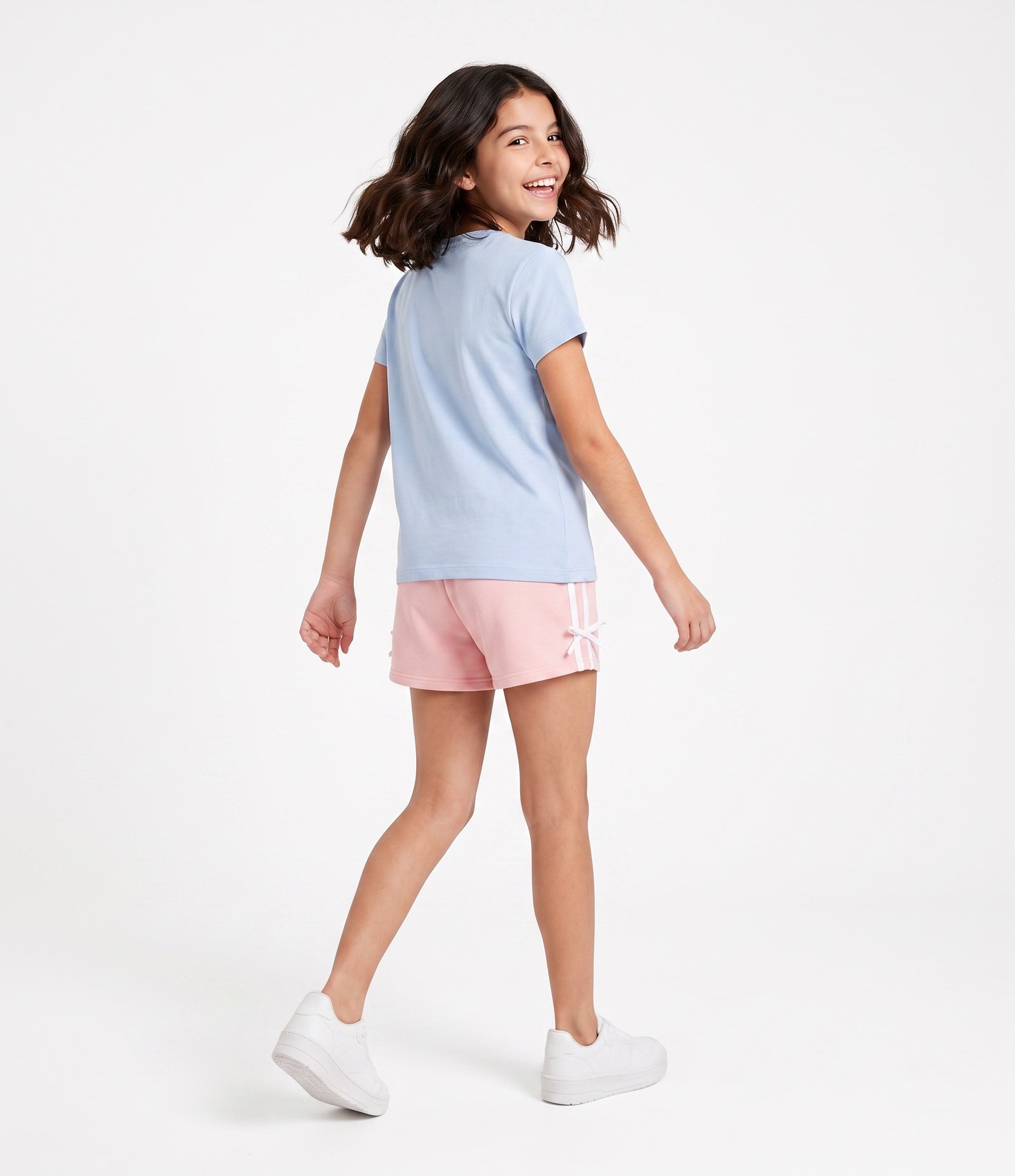 Camiseta Infantil Em Algodão Ursinho - Tam 5 a 16 Anos Azul 3
