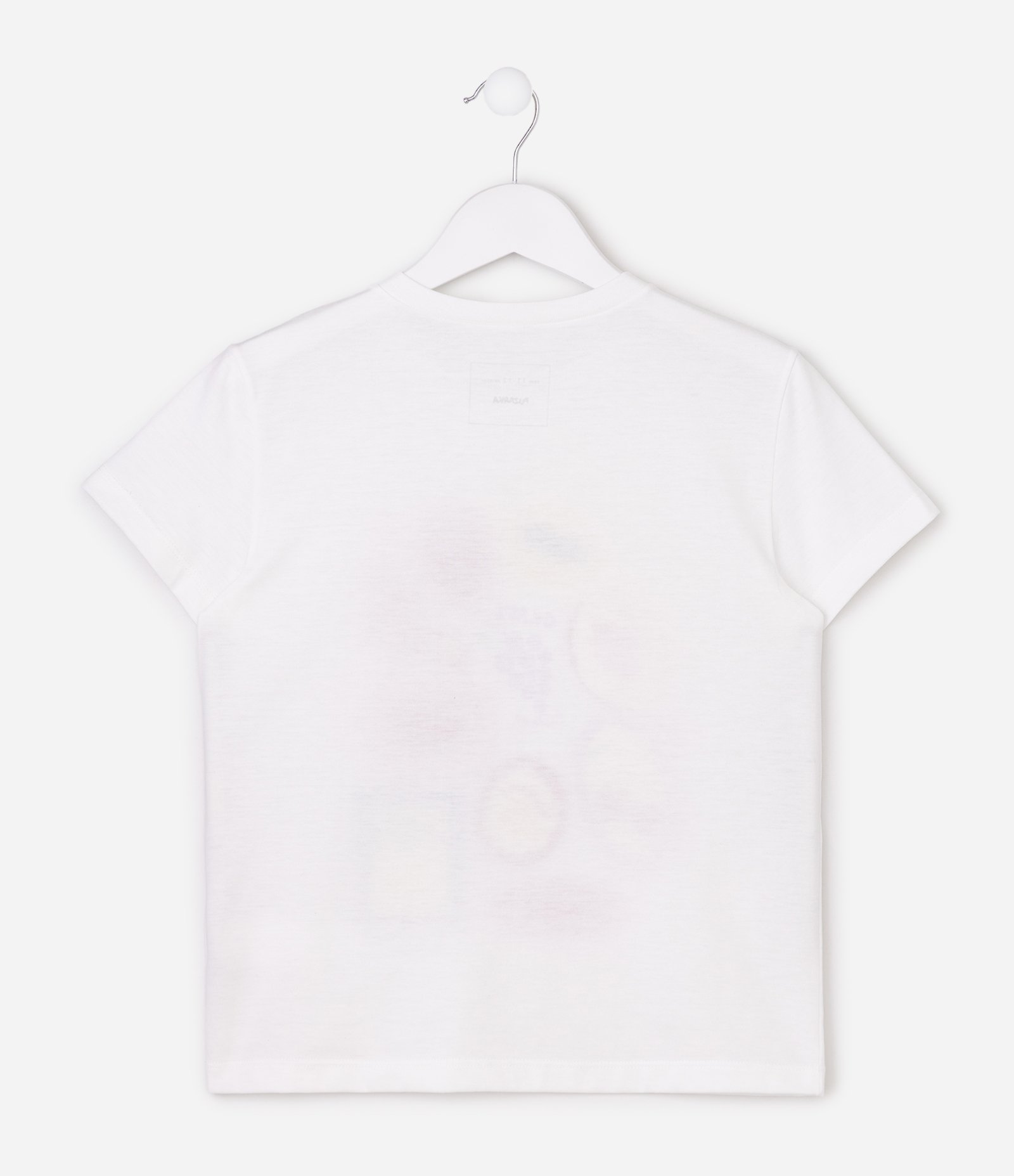 Camiseta Infantil com Estampa Frontal de Frutas e Lettering - Tam 5 a 16 Anos Branco 4