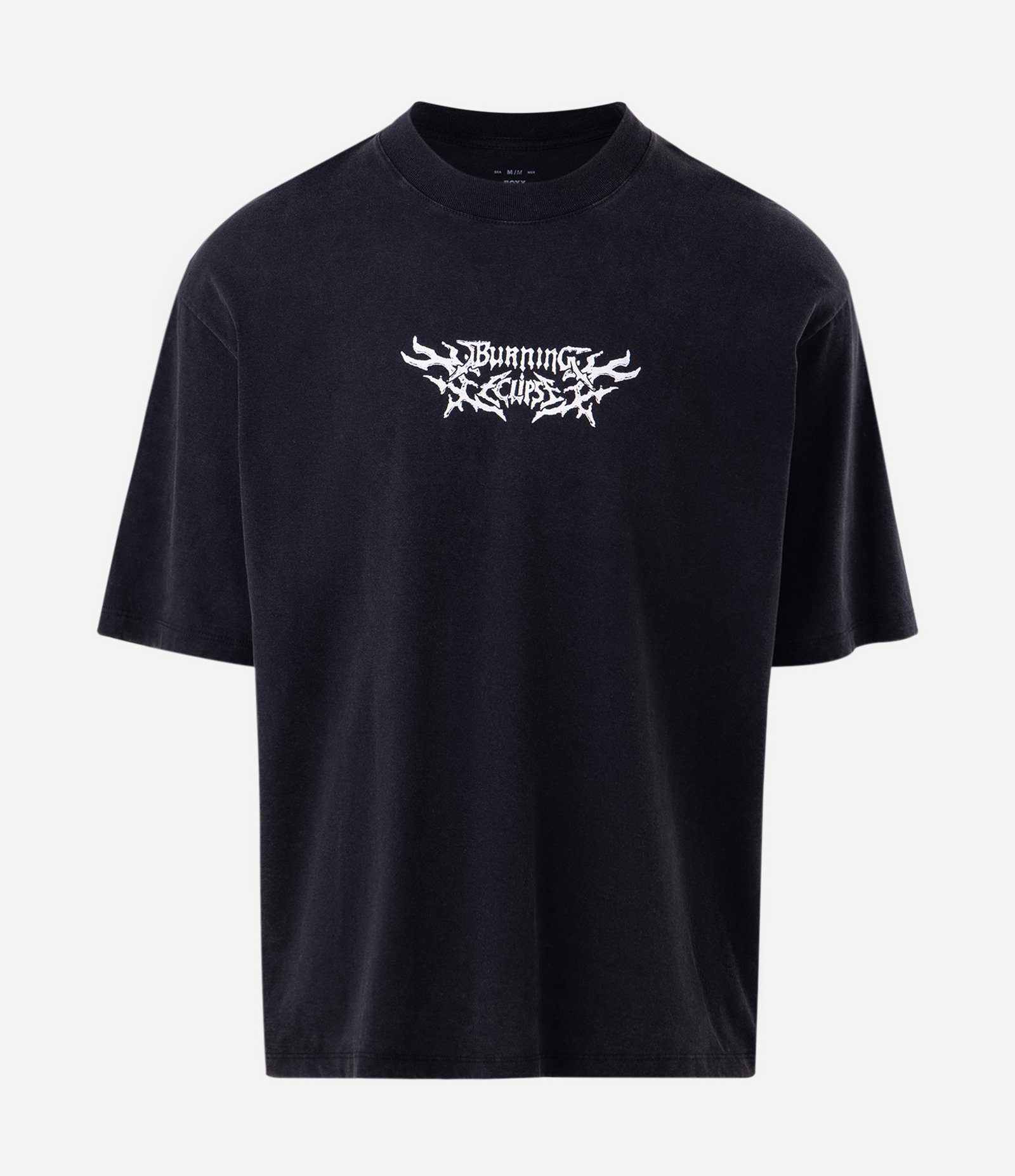 Camiseta Boxy em Algodão Estampa Burning Eclipse Preto 5