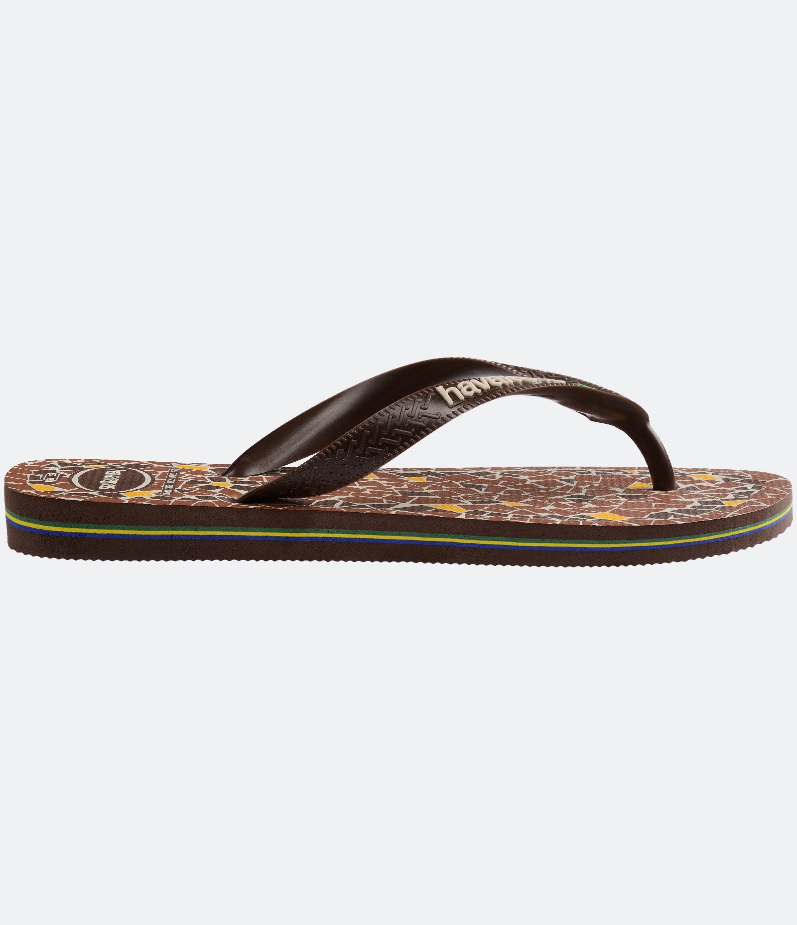 Chinelo Havaianas com Estampa de Mosaico Marrom 3
