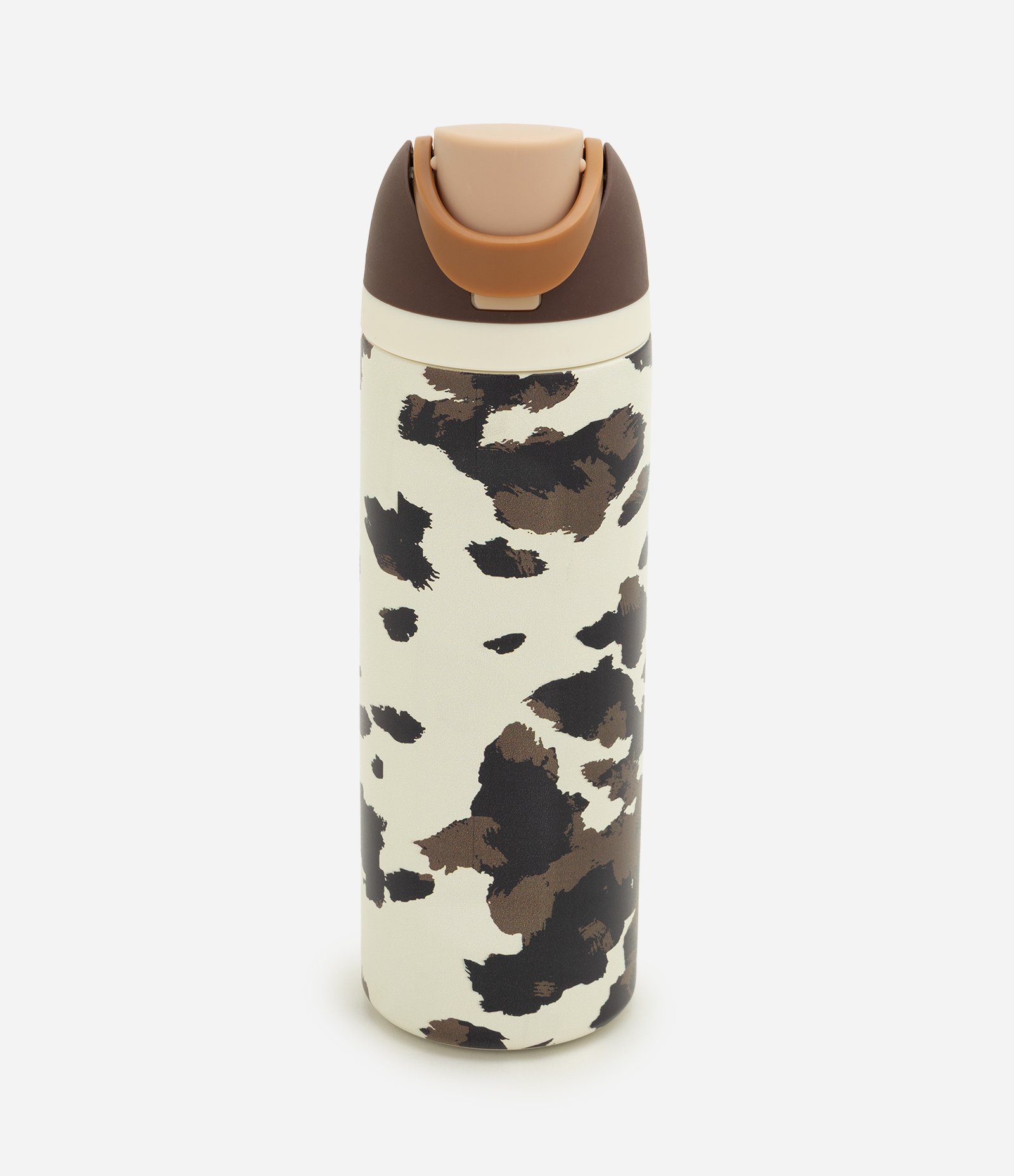 Garrafa Térmica em Metal com Estampa Animal Print 720ml Off White 1