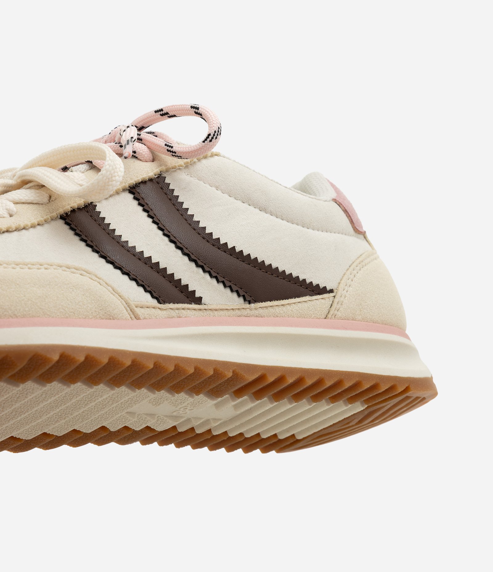Tênis Jogging Vintage em Algodão com Cabedal Franzido Off White 3