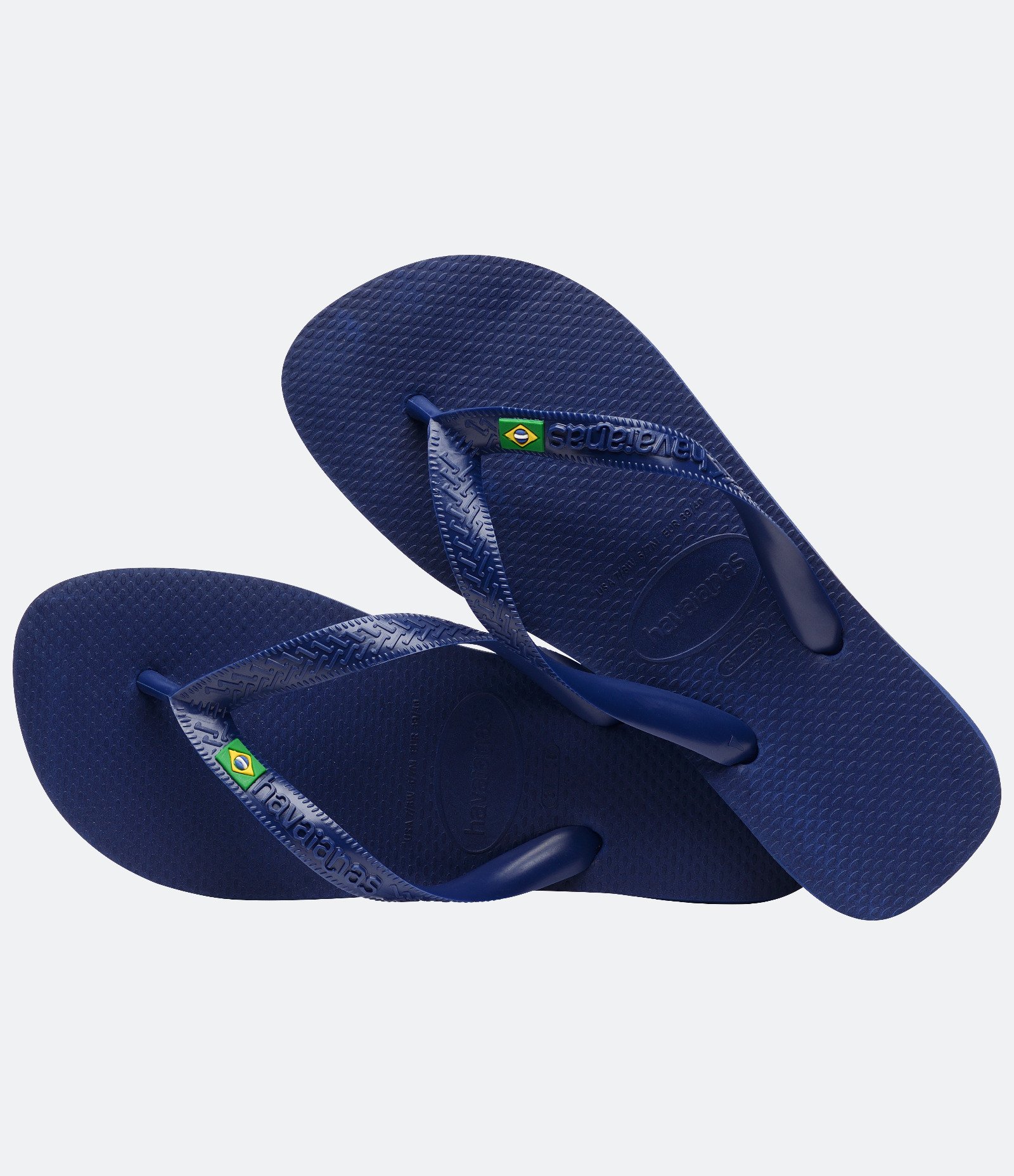 Chinelo Havaianas de Tiras com Bandeira do Brasil Azul 2