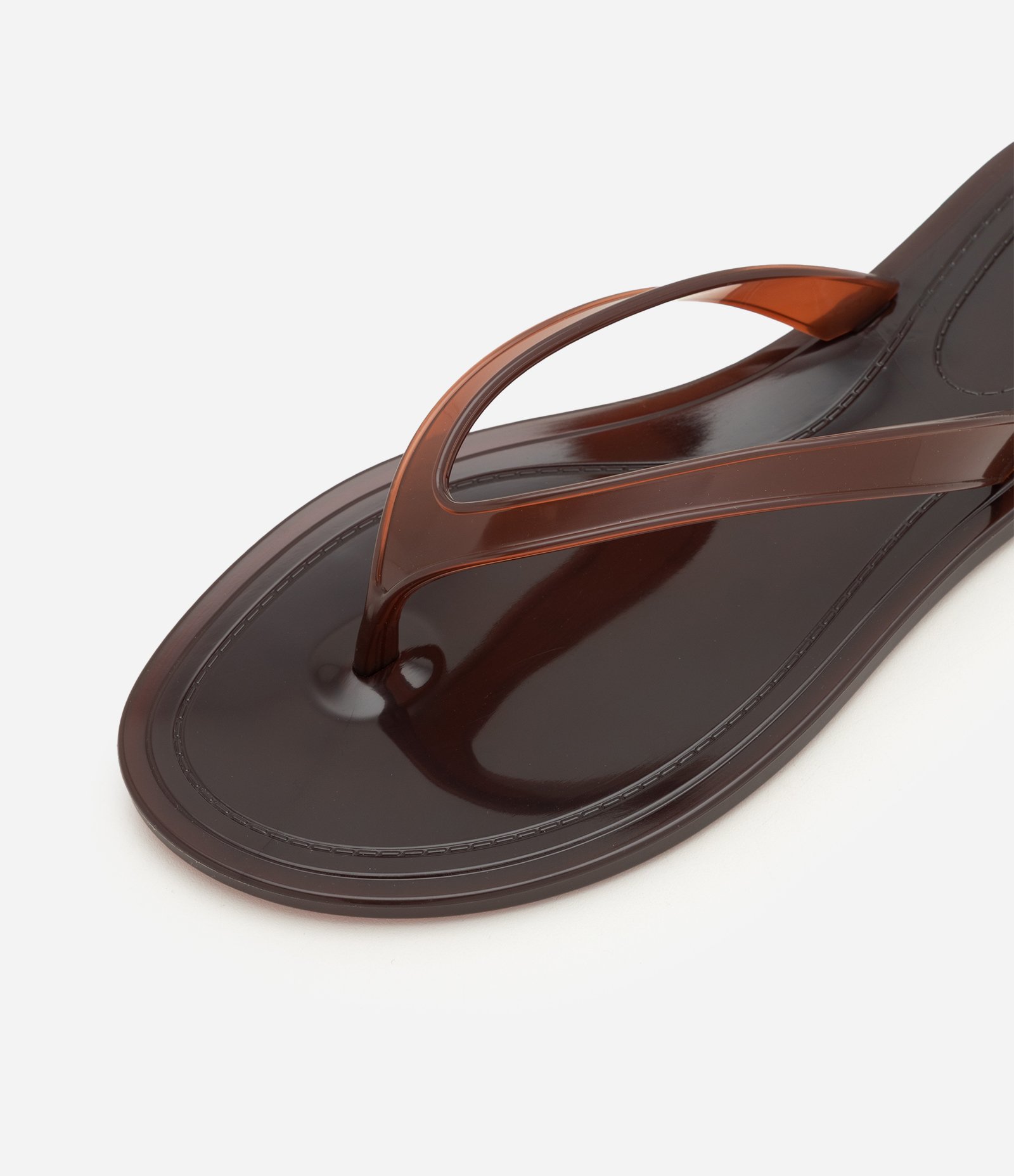 Rasteira Mule com Tiras Transparentes Caramelo 3