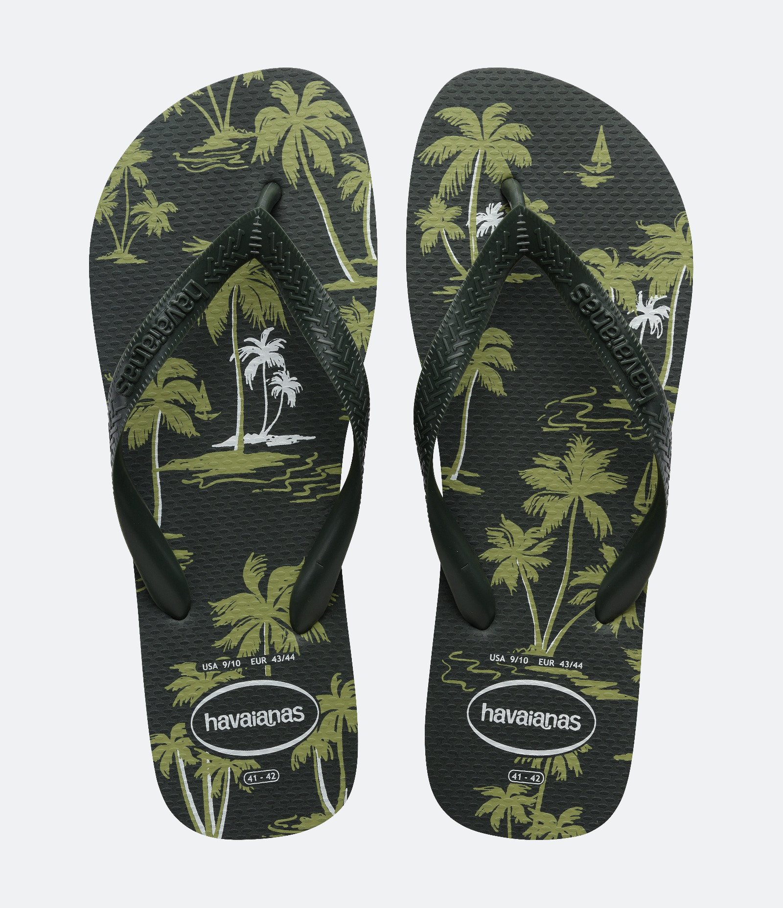 Chinelo Havaianas Aloha com Estampa Tropical Verde 1