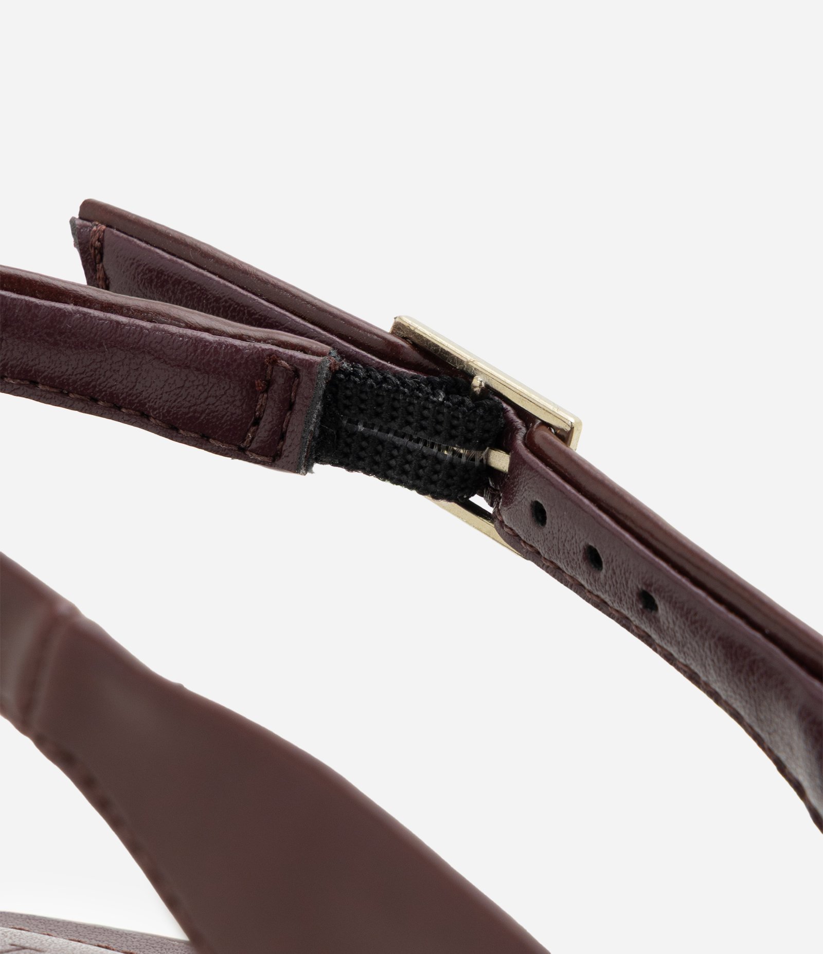 Sapato Slingback em PU com Salto Bloco Bordô 7