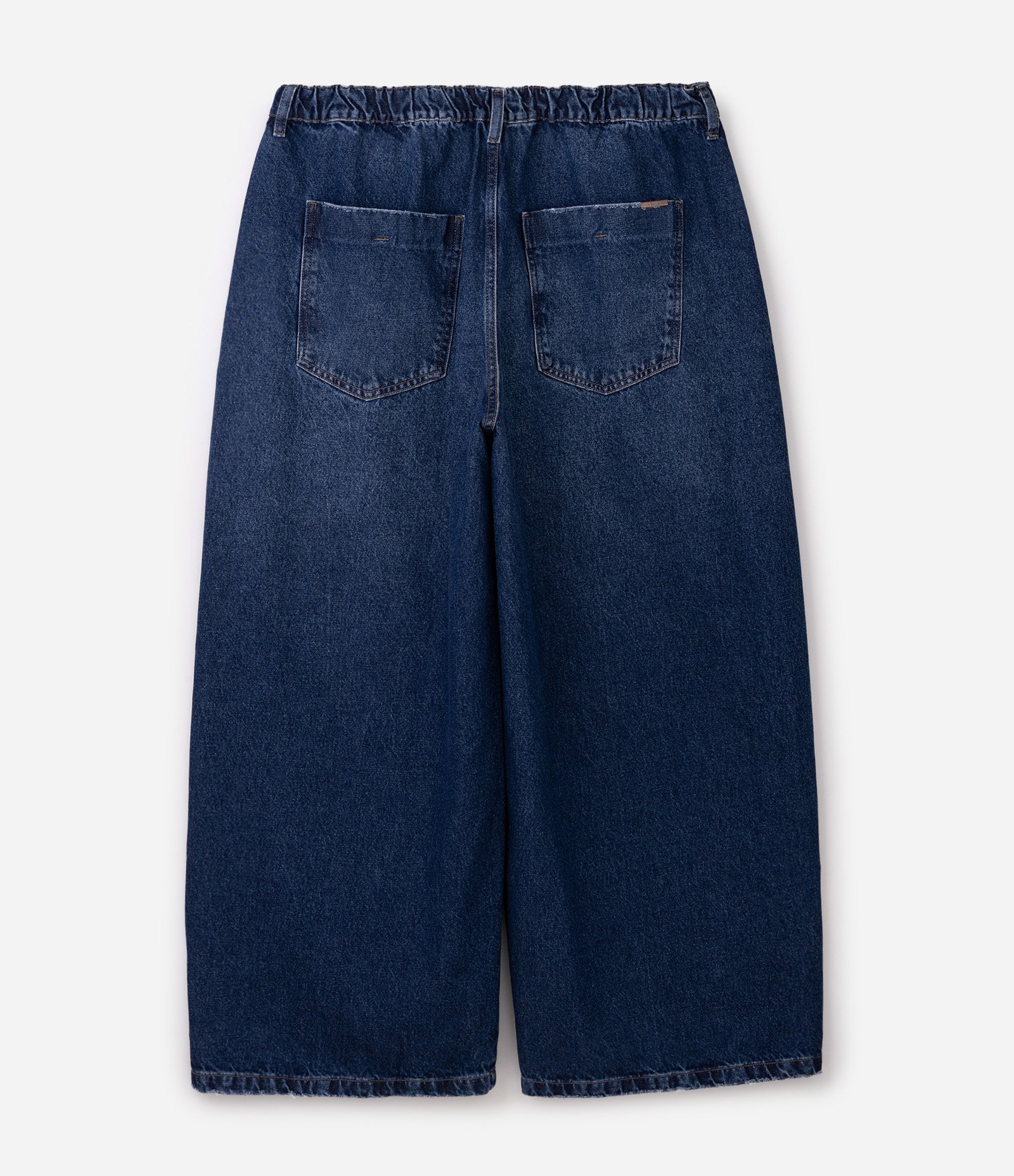 Calça Balloon Jeans Curve & Plus Size Azul 2