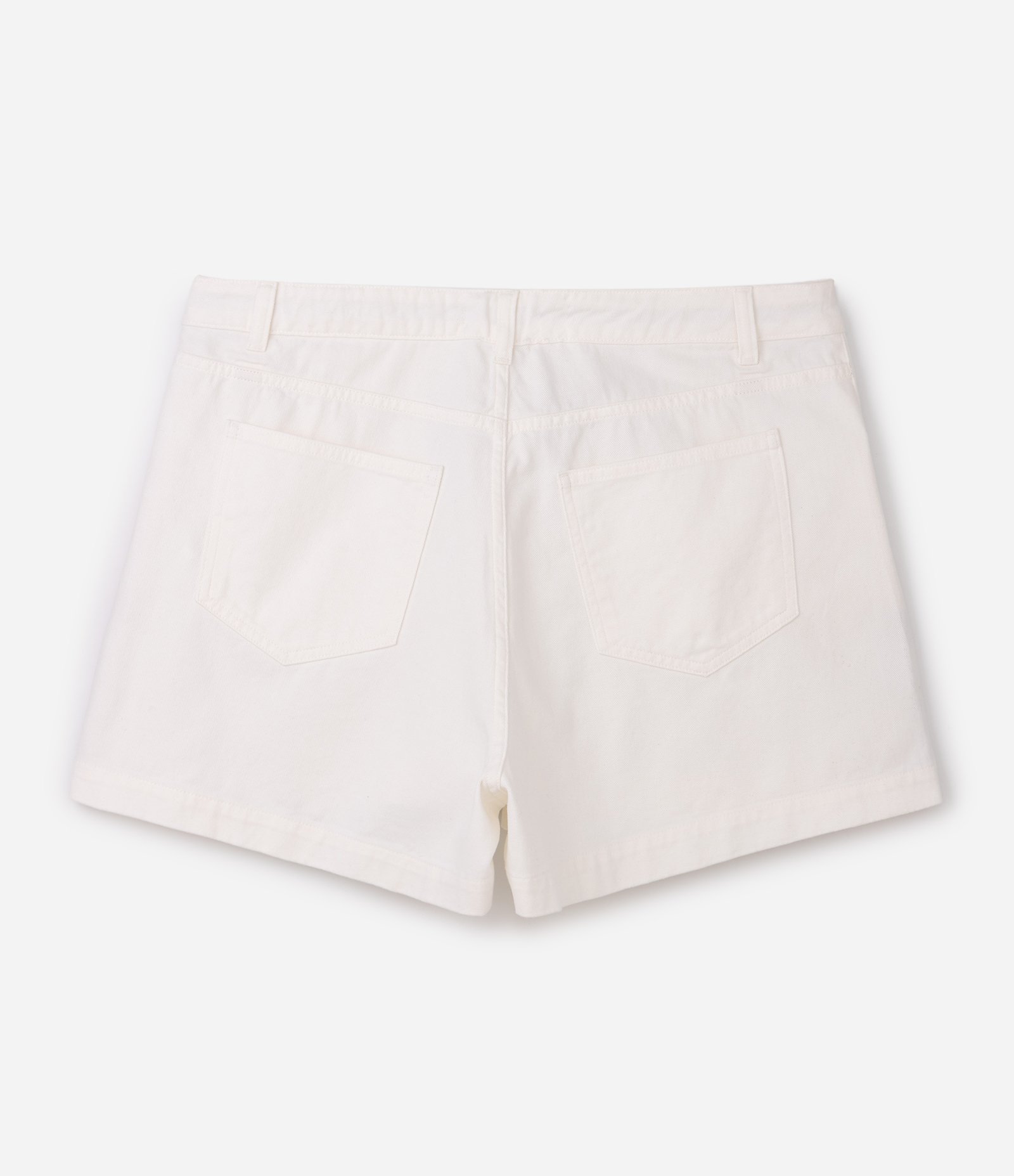 Short Evasê em Sarja com Aplicação de Brilhos Curve & Plus Size Branco 6