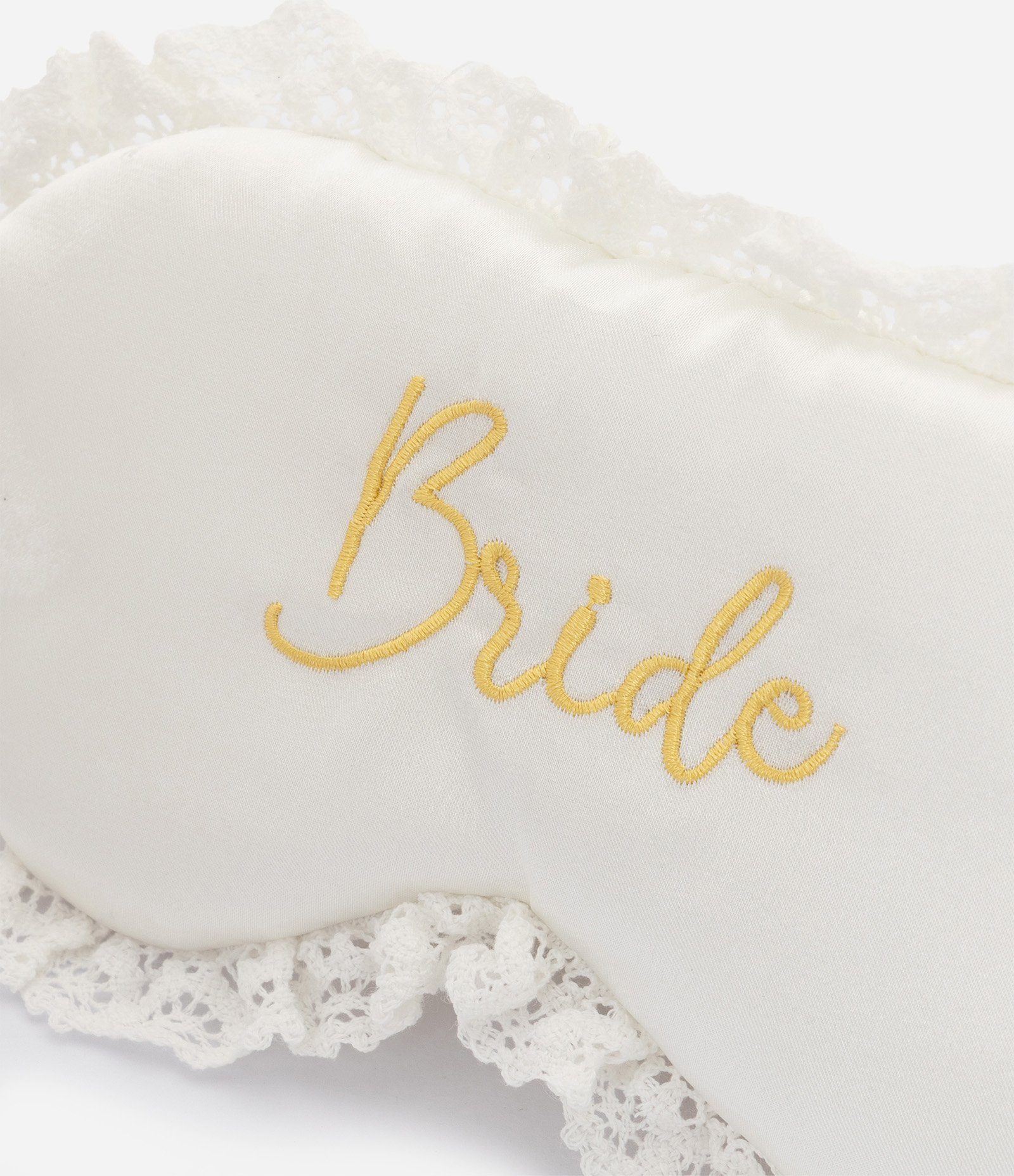 Máscara de Dormir em Cetim com Lettering Bride Off White 4