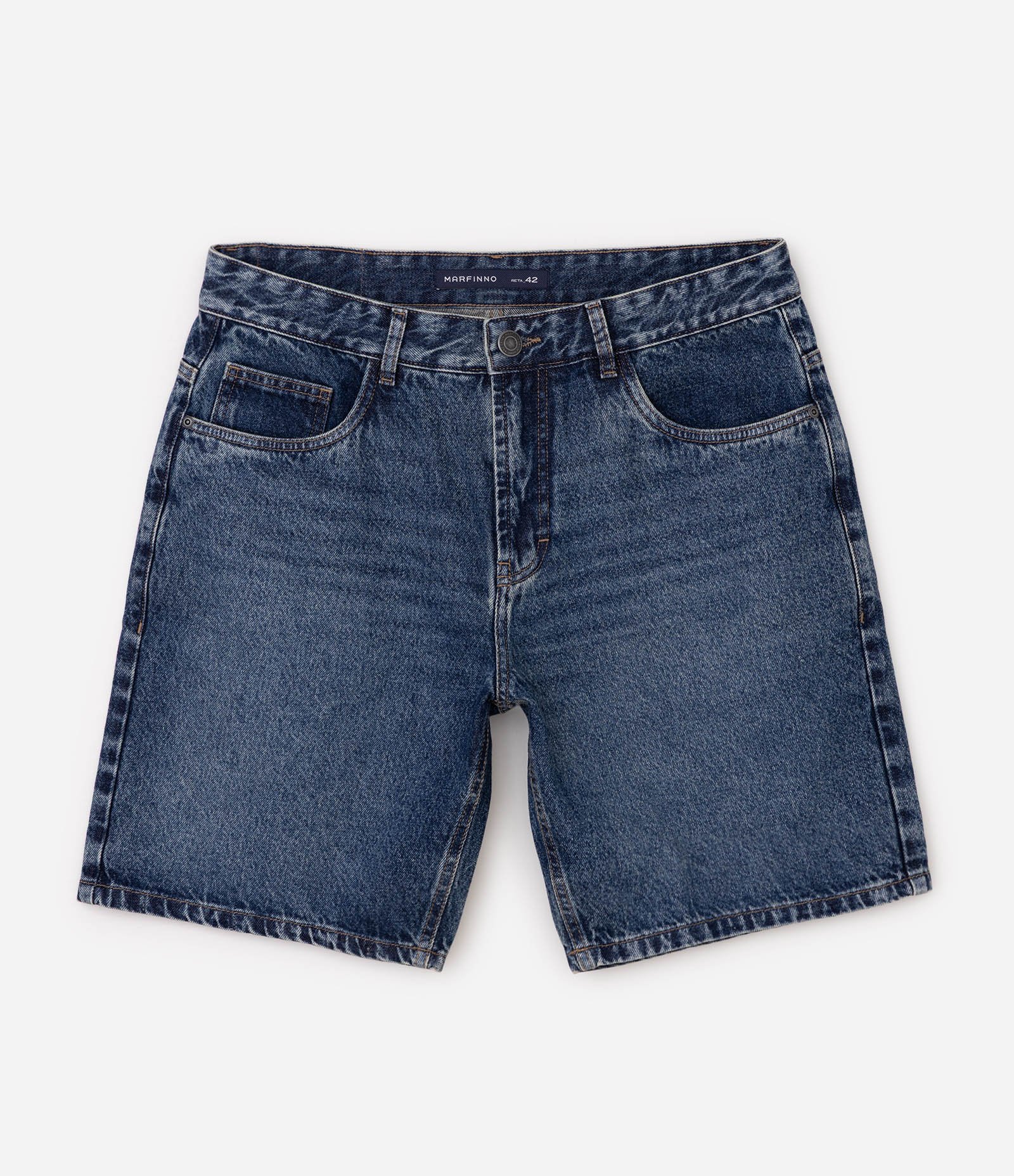 Bermuda Reta em Jeans 48 cm Azul 1