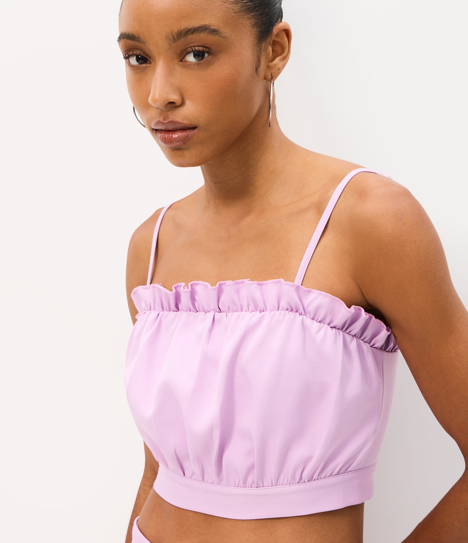 Blusa com Amarração nas Costas Lilás 3
