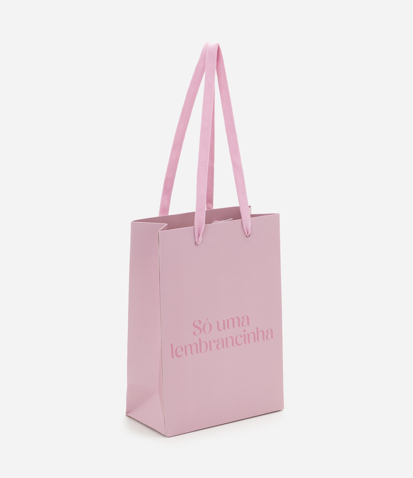 Embalagem de Presente Extra Pequena com Lettering Só uma Lembrancinha Rosa 1