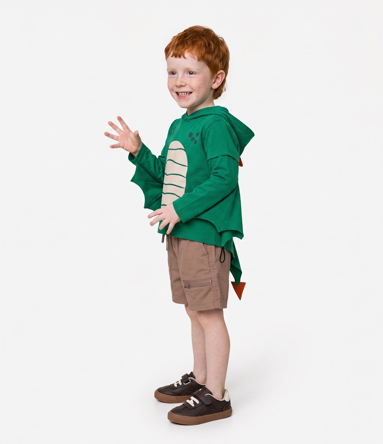 Camiseta Divertida Infantil Em Algodão - Tam 1 a 6 Anos Verde 2
