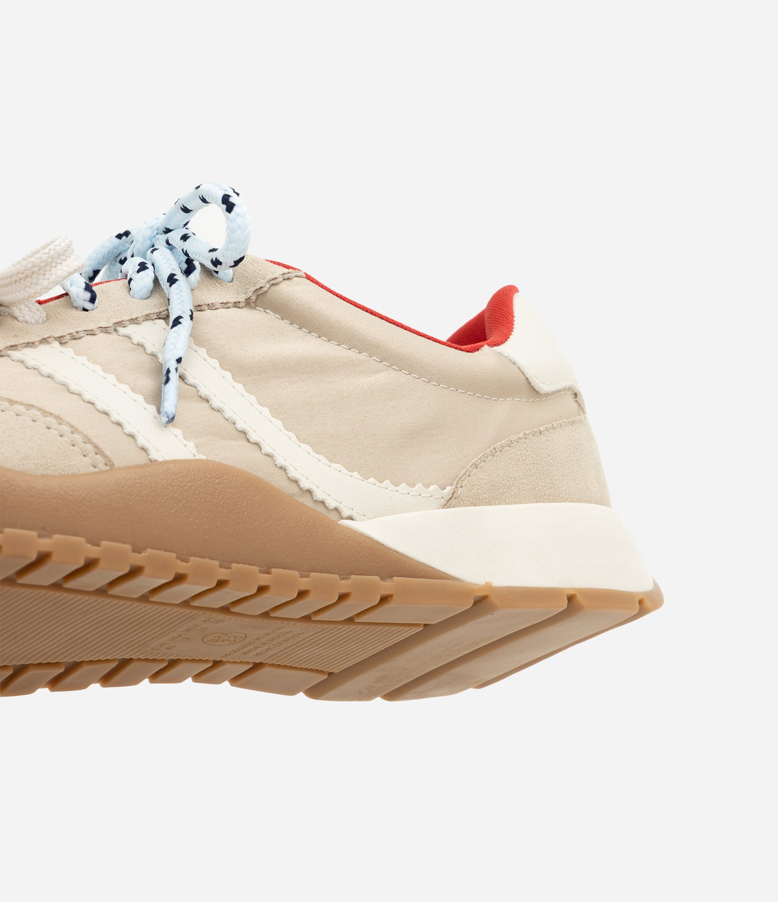 Tênis Jogging Vintage com Acabamentos Acetinados Bege 4