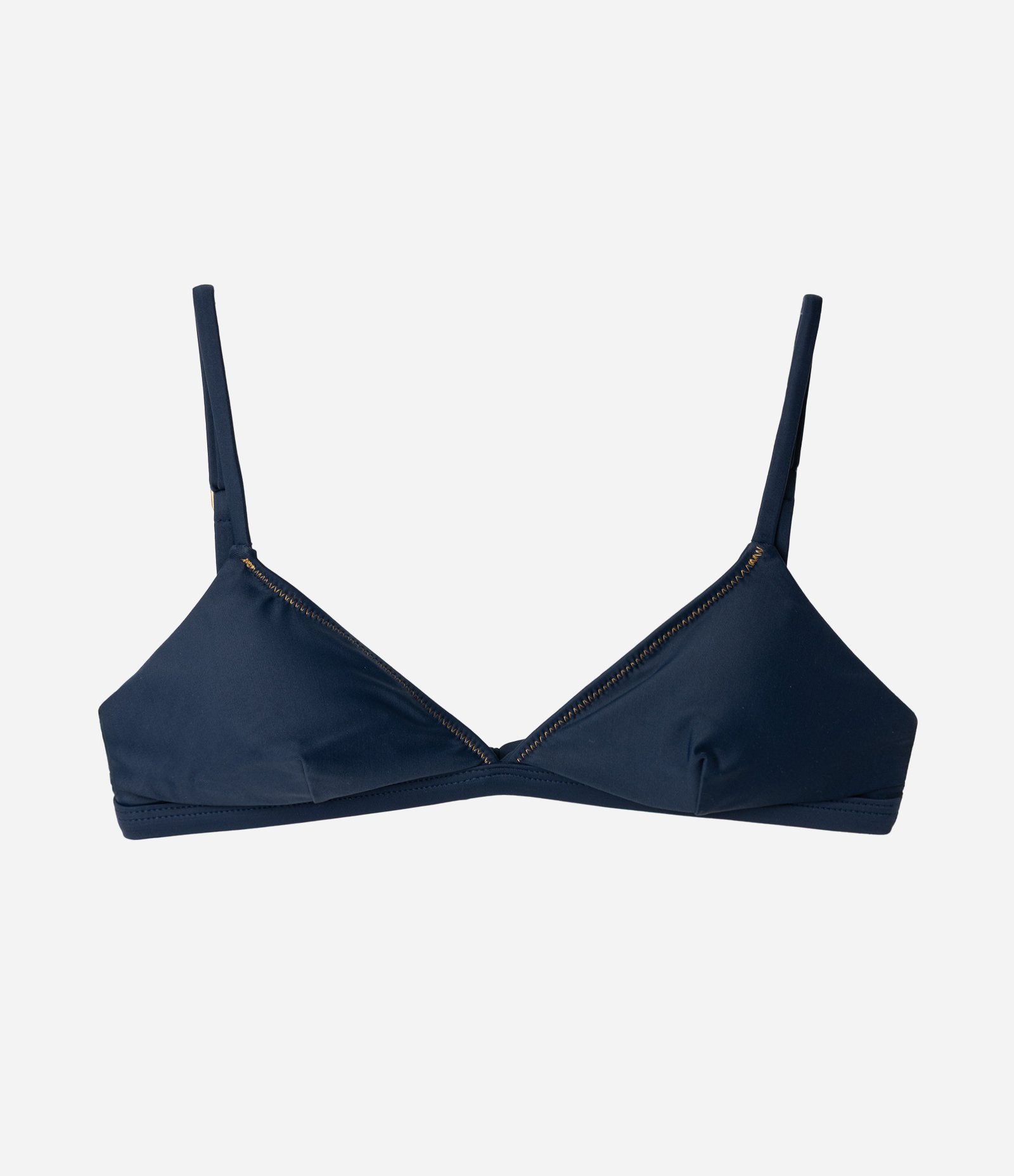 Biquíni Top Triângulo Fixo em Microfibra Azul 1