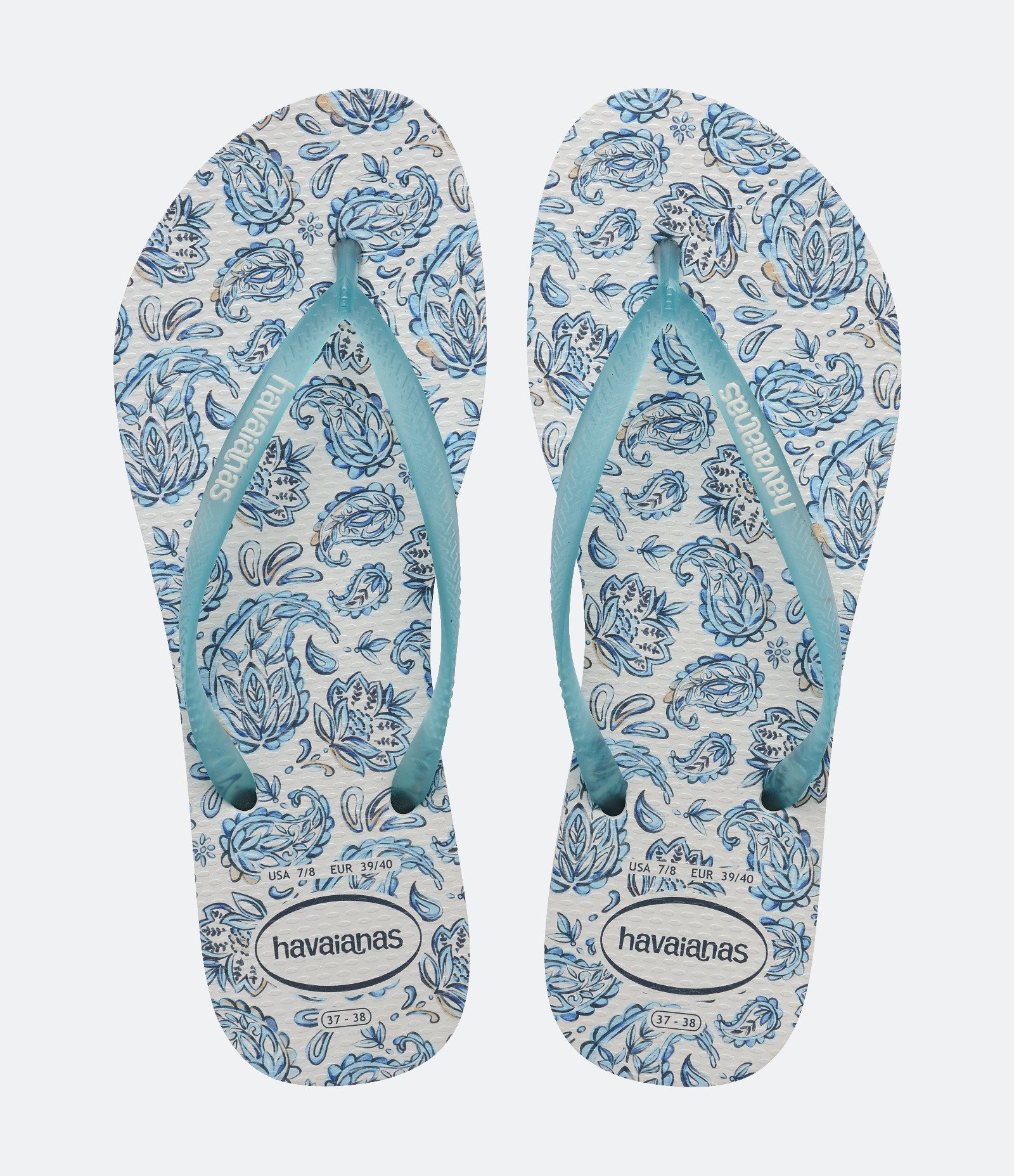 Chinelo Havaianas Slim Daydream com Estampa Tropical Azul 1