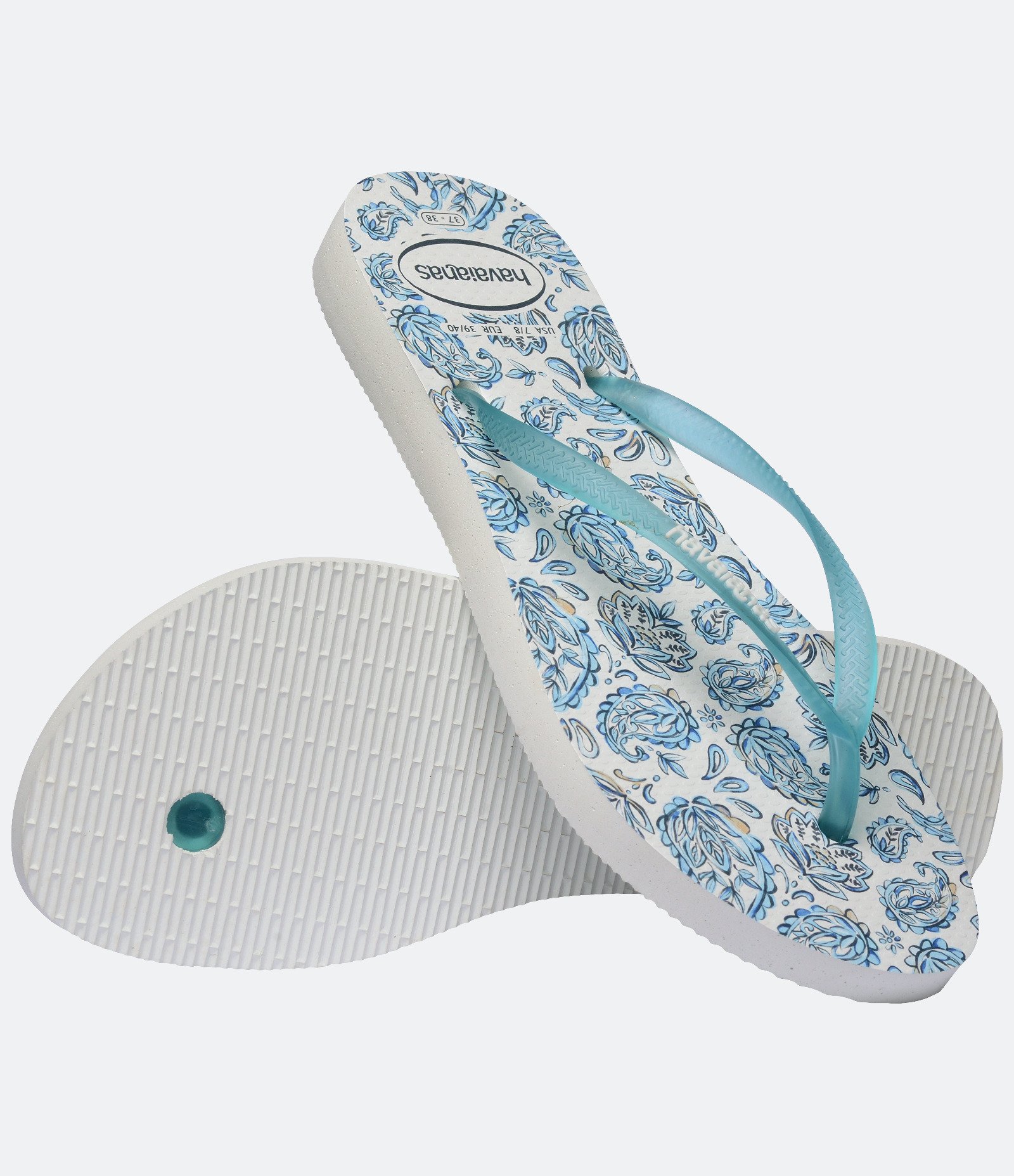 Chinelo Havaianas Slim Daydream com Estampa Tropical Azul 4