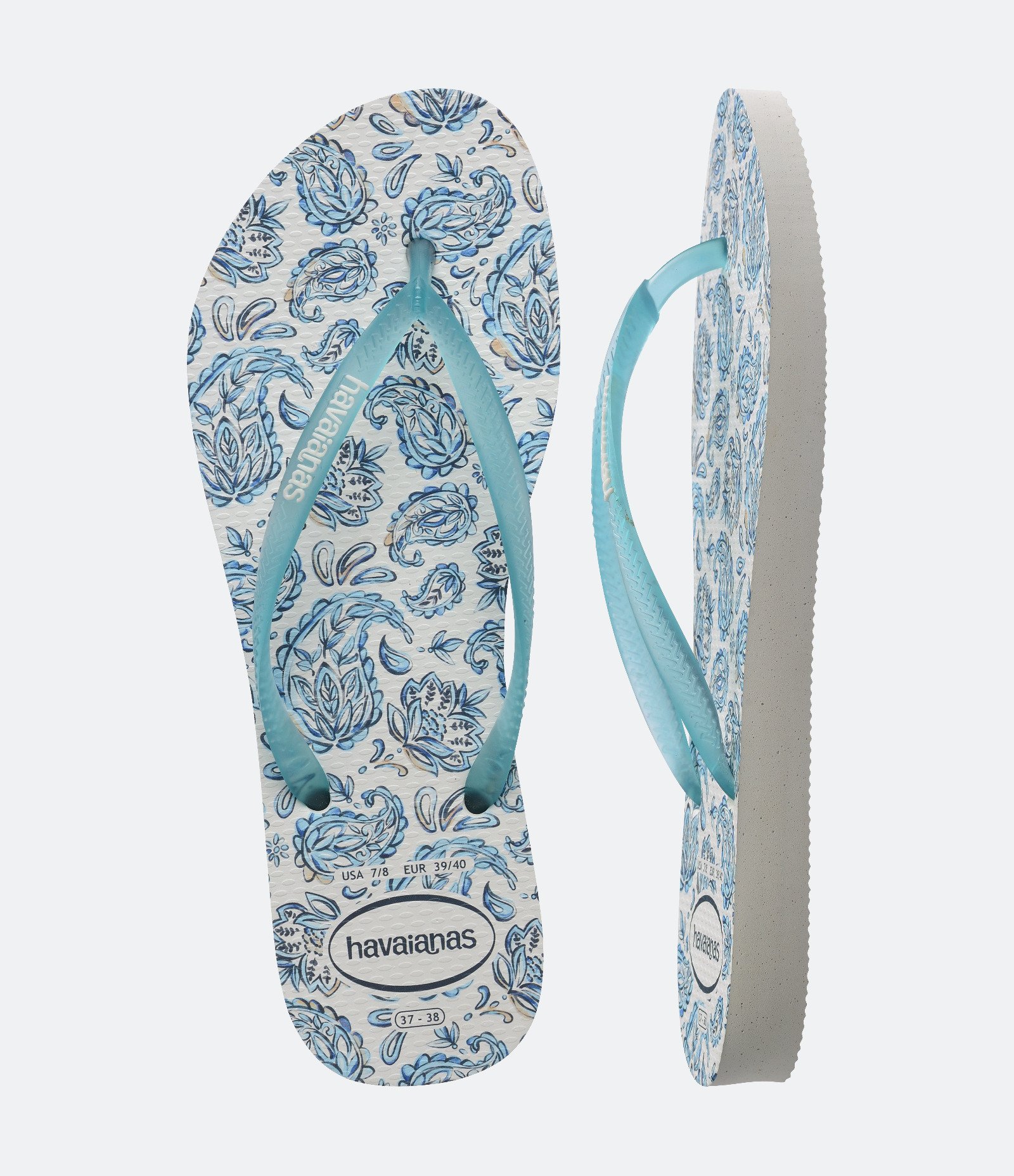 Chinelo Havaianas Slim Daydream com Estampa Tropical Azul 5