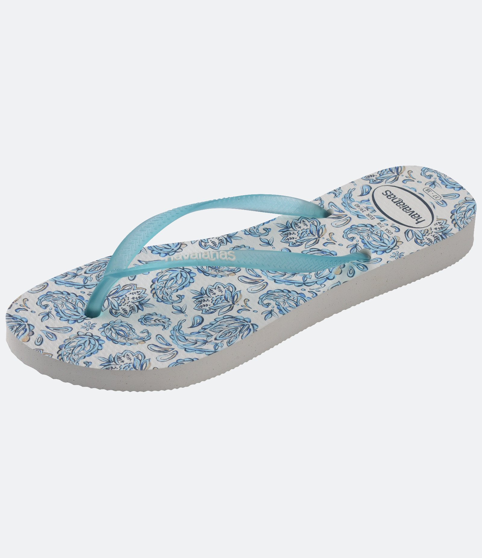 Chinelo Havaianas Slim Daydream com Estampa Tropical Azul 6