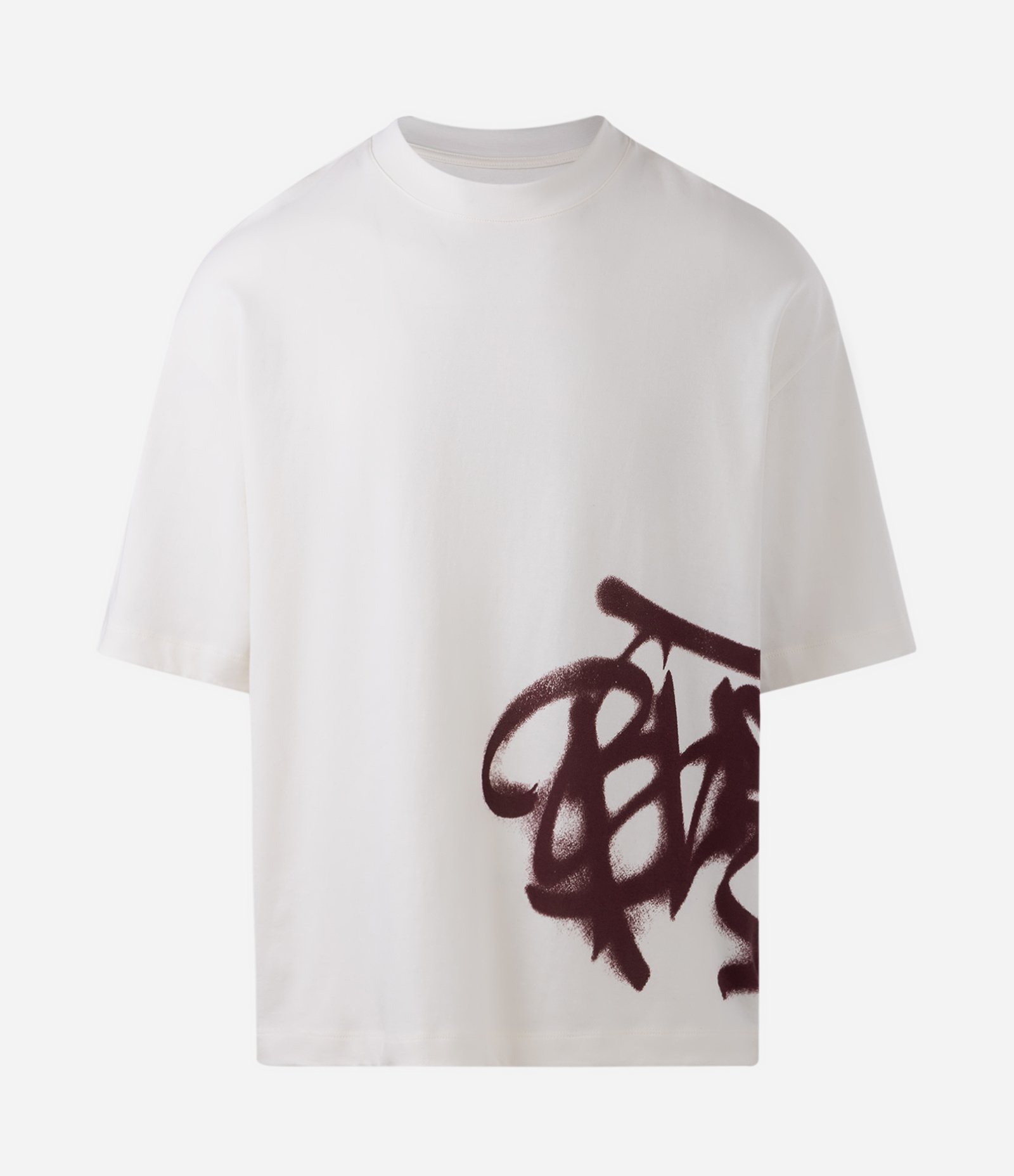 Camiseta Oversized em Algodão com Estampa Localizada Branco 5