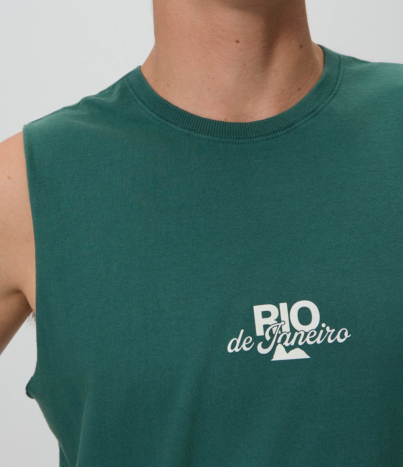 Regata Machão em Algodão Estonada com Lettering Rio Verde 4