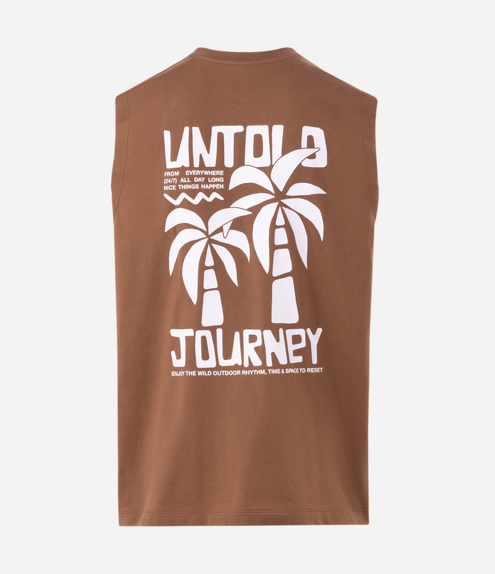 Regata Comfort em Algodão Untold Journey Outdoor Marrom 6