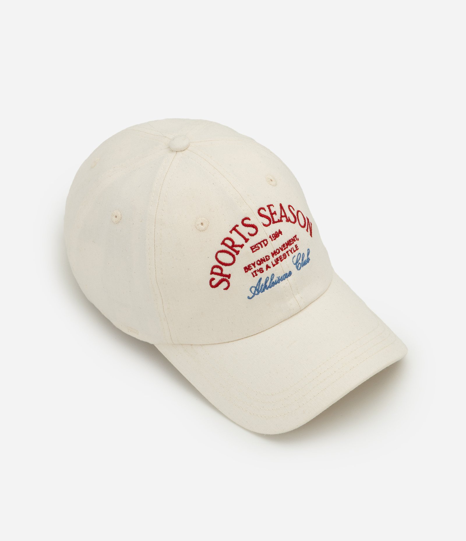 Boné em Sarja com Bordado Lettering Sport Season Off White 1