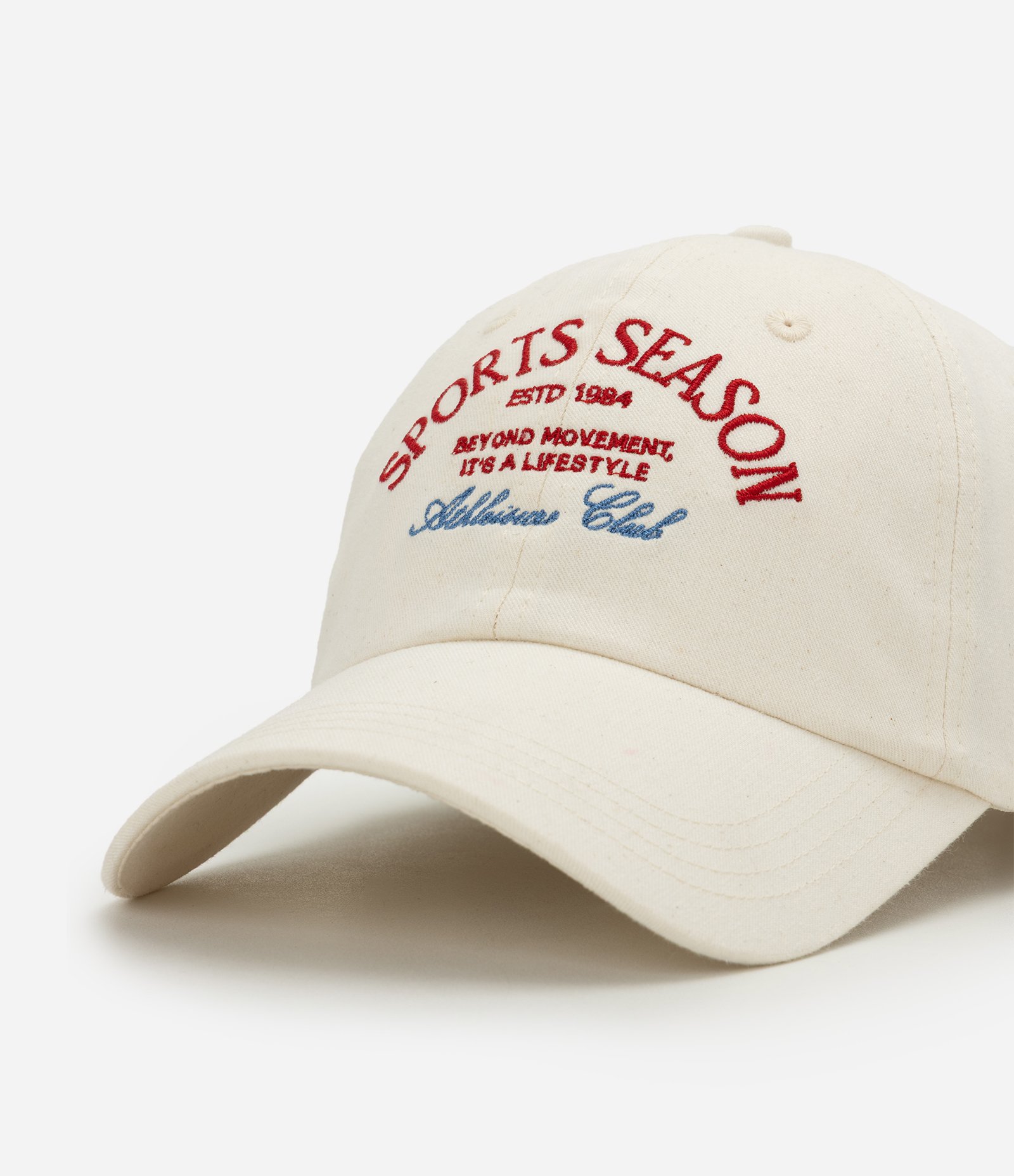 Boné em Sarja com Bordado Lettering Sport Season Off White 4