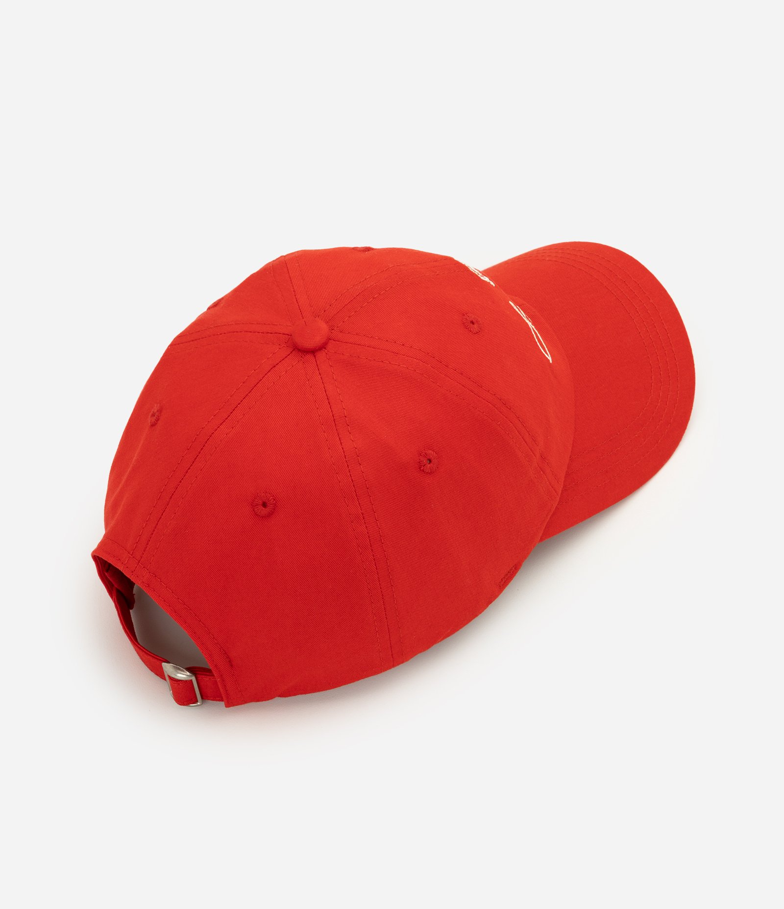 Boné em Sarja com Bordado Lettering Sport Season Vermelho 2
