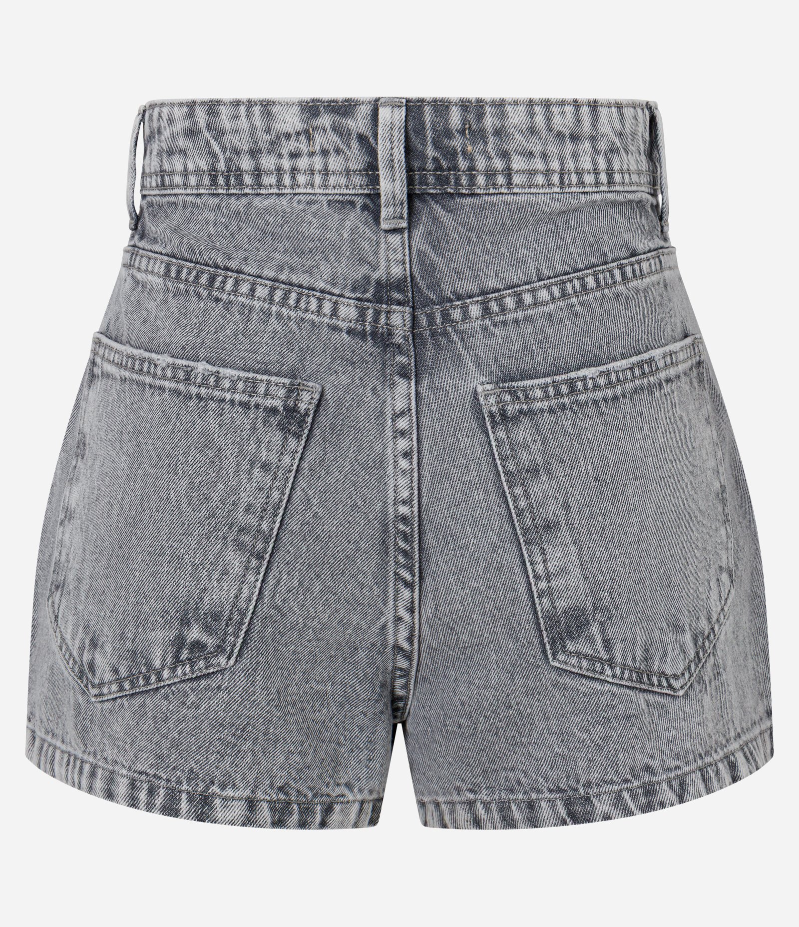 Short Saia Jeans com Efeito Marmorizado Cinza 2