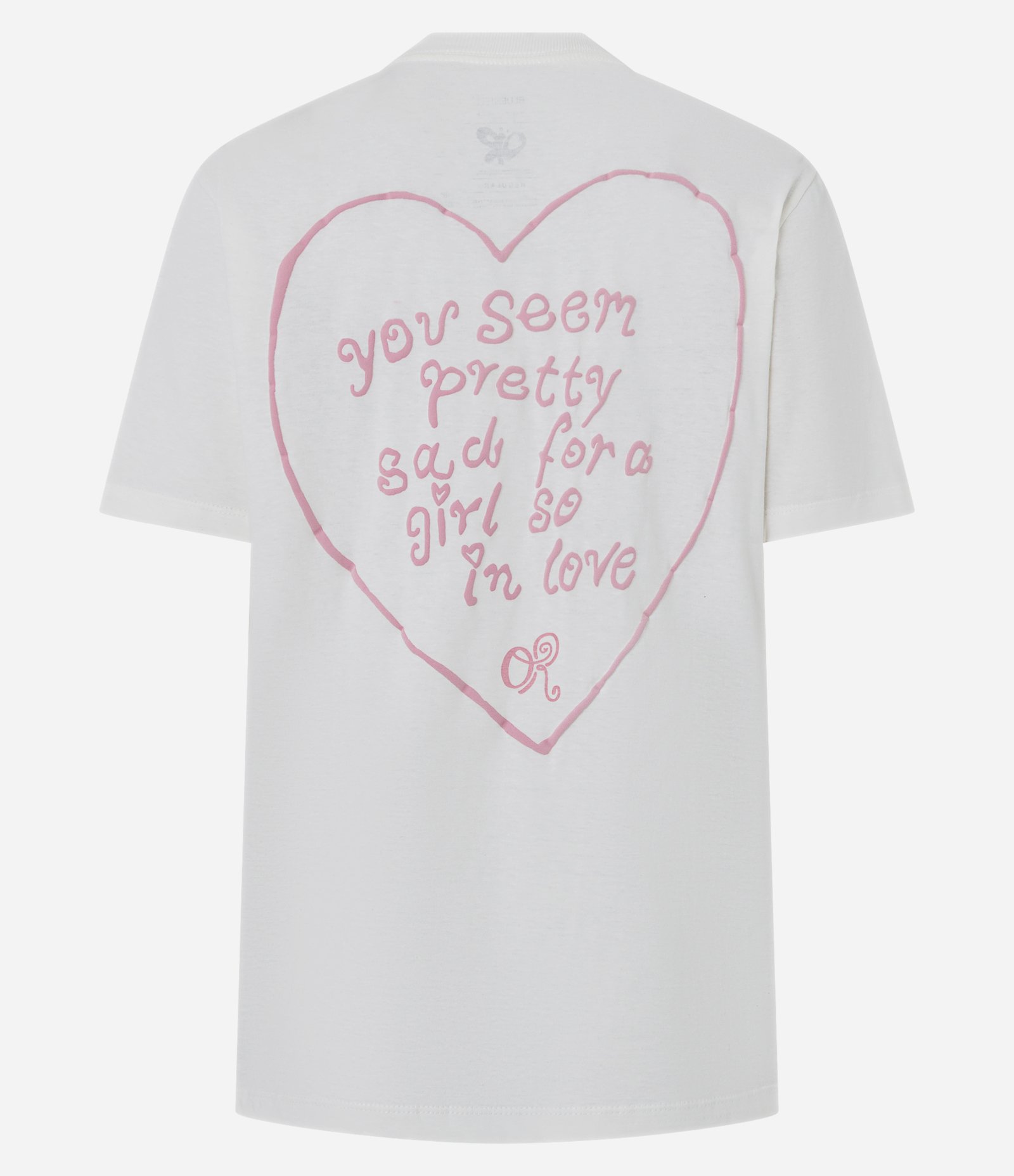 Camiseta com Estampa de Coração Olivia Rodrigo em Algodão Branco 7