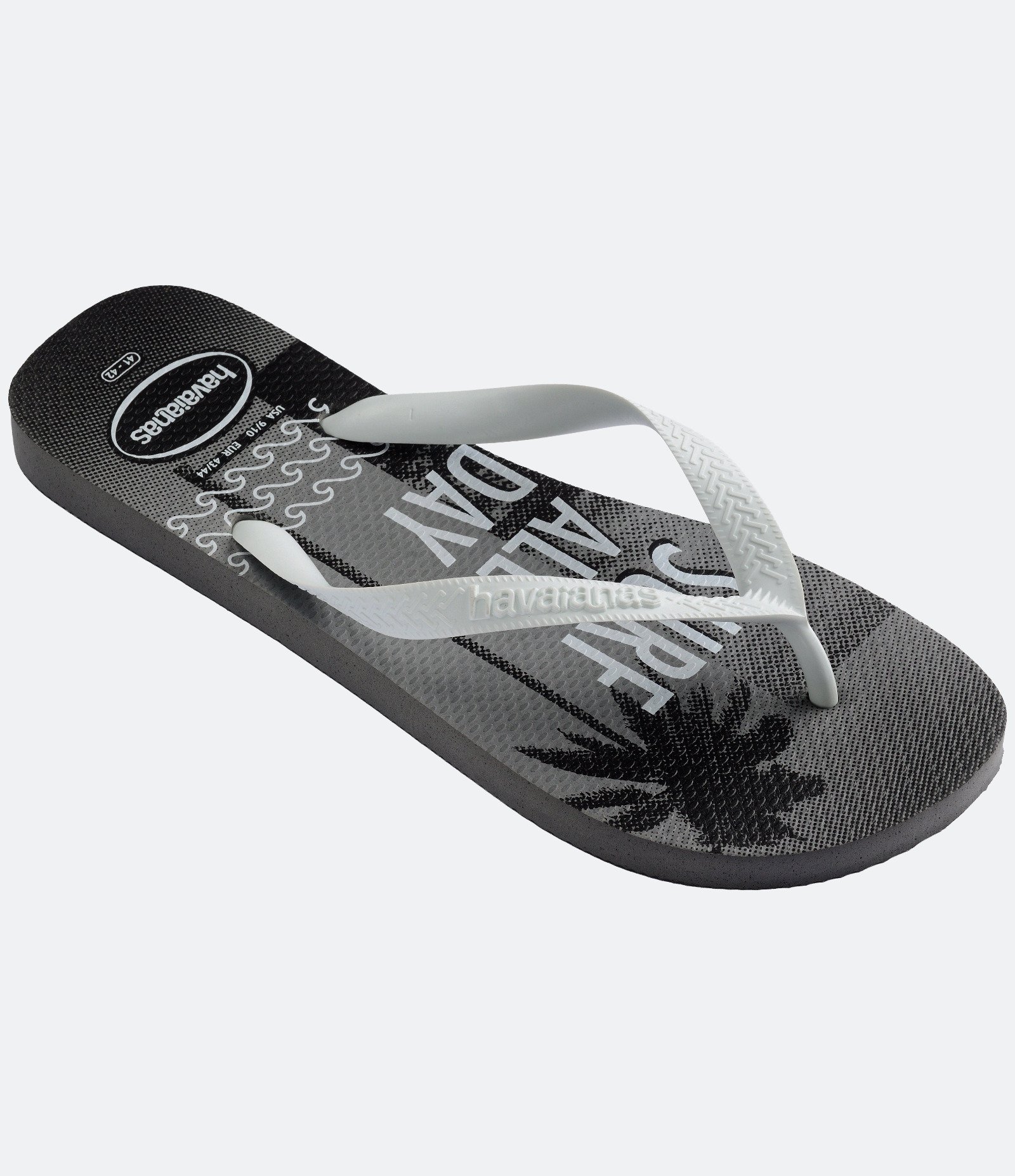 Chinelo Havaianas Top Athletic PVC Estampado Preto 2