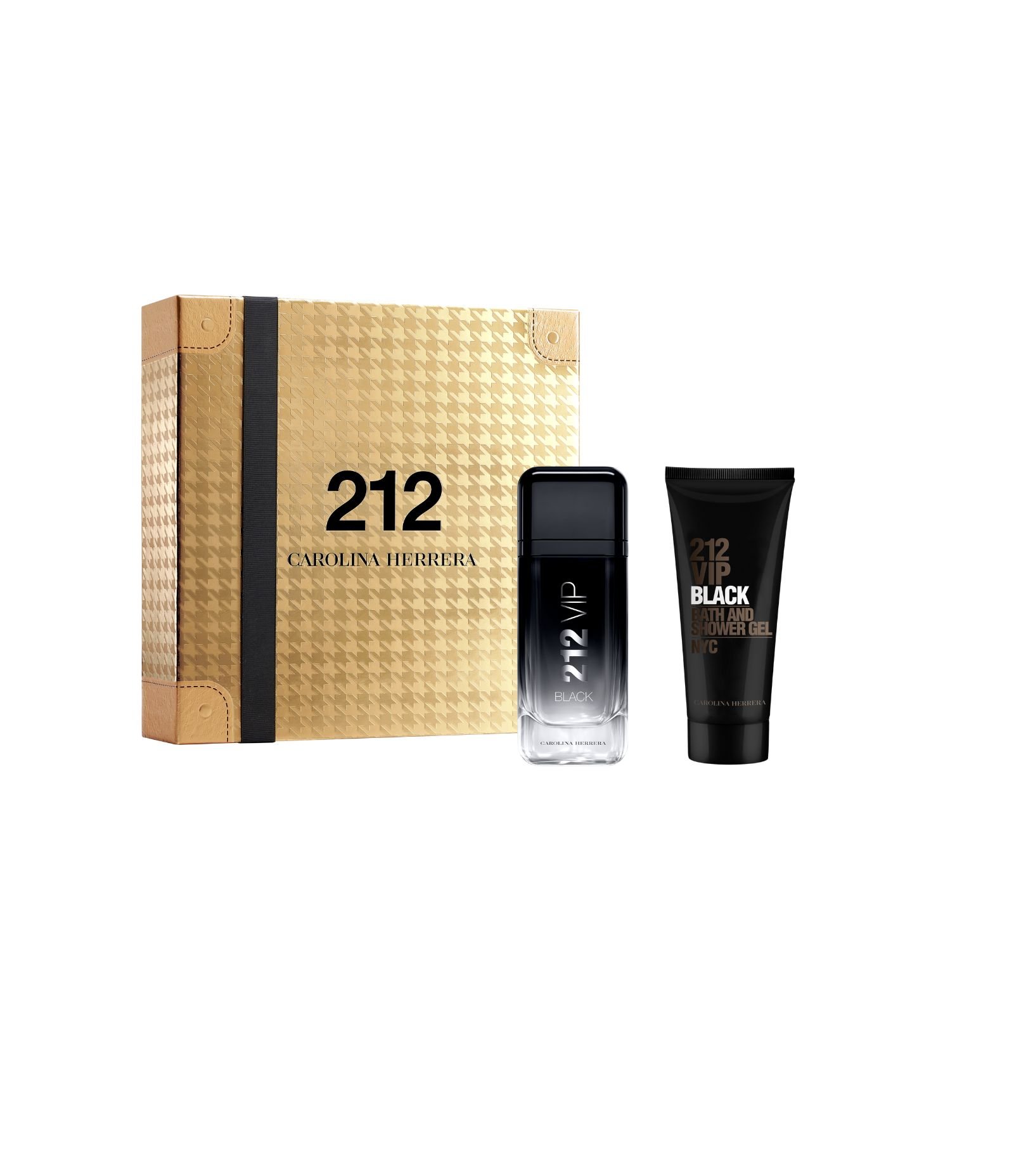 Kit Carolina Herrera 212 VIP Black EDP 100ml + Gel de Banho 100ml KIT 1