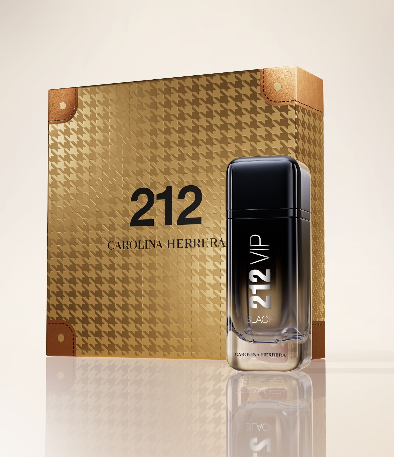 Kit Carolina Herrera 212 VIP Black EDP 100ml + Gel de Banho 100ml KIT 2