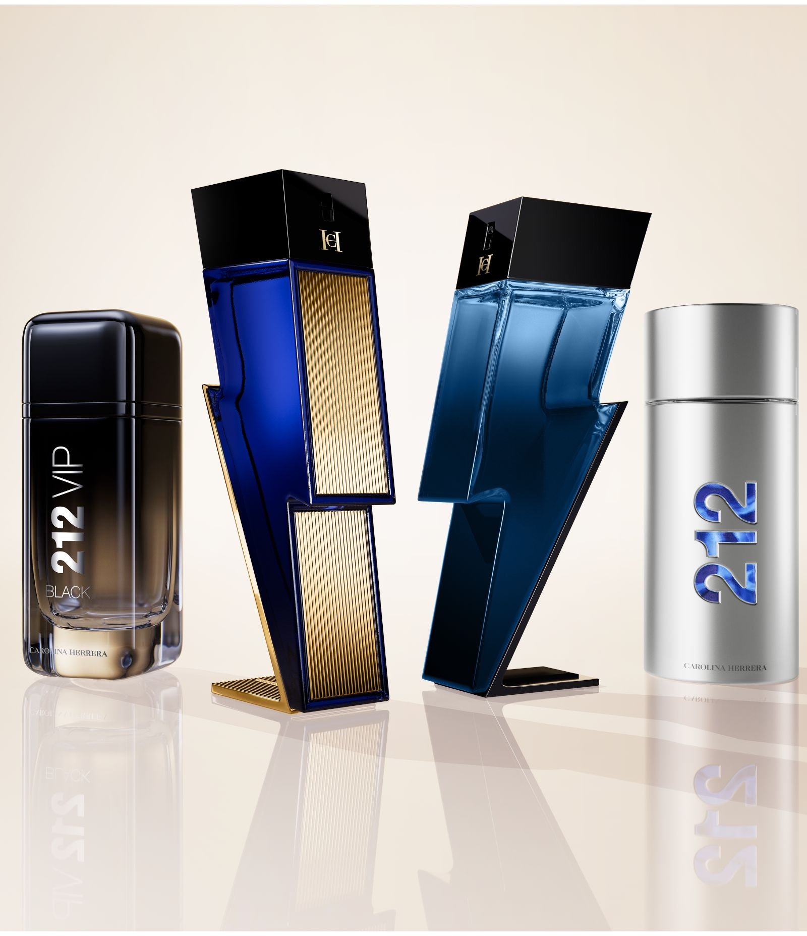 Kit Carolina Herrera 212 VIP Black EDP 100ml + Gel de Banho 100ml KIT 3