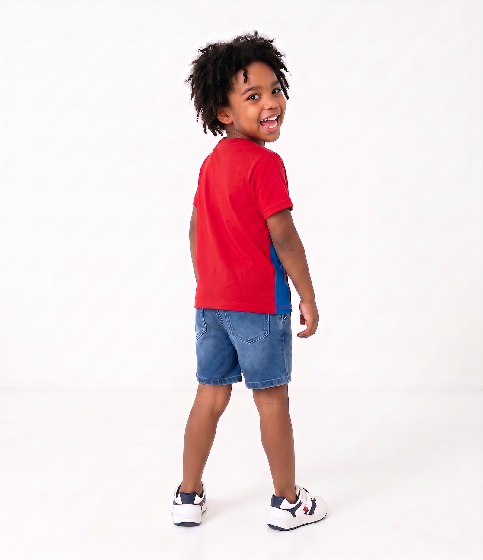 Camiseta Infantil Em Algodão Homem Aranha com Lança Teia Tam 4 a 10 Anos Vermelho 3