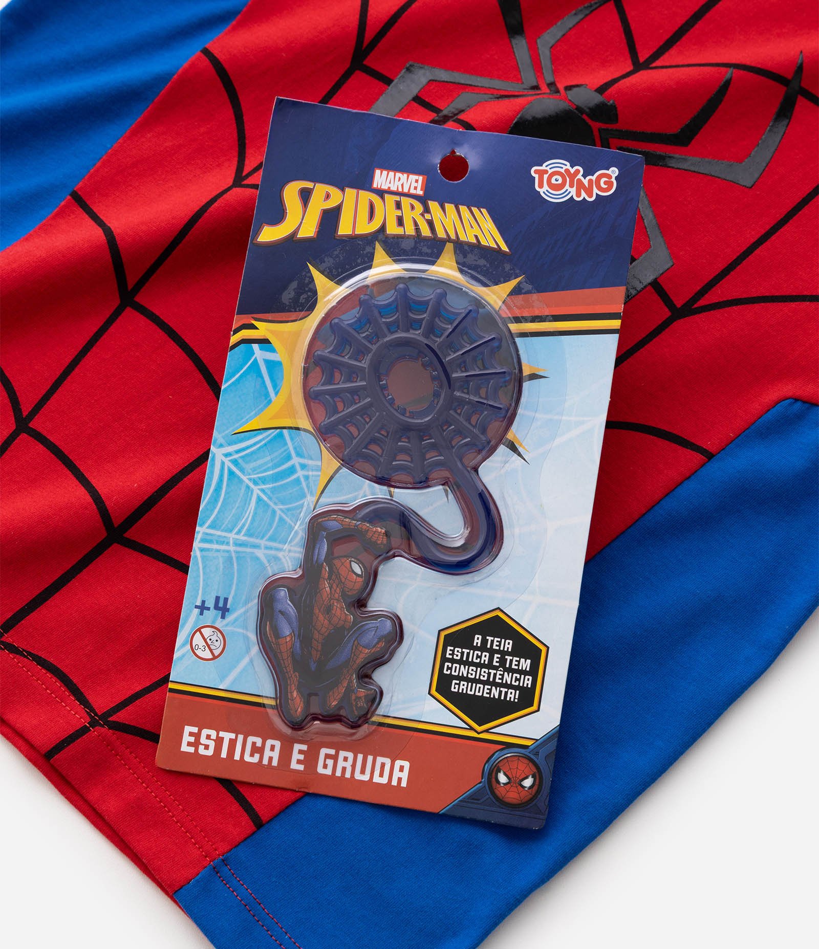 Camiseta Infantil Em Algodão Homem Aranha com Lança Teia Tam 4 a 10 Anos Vermelho 6