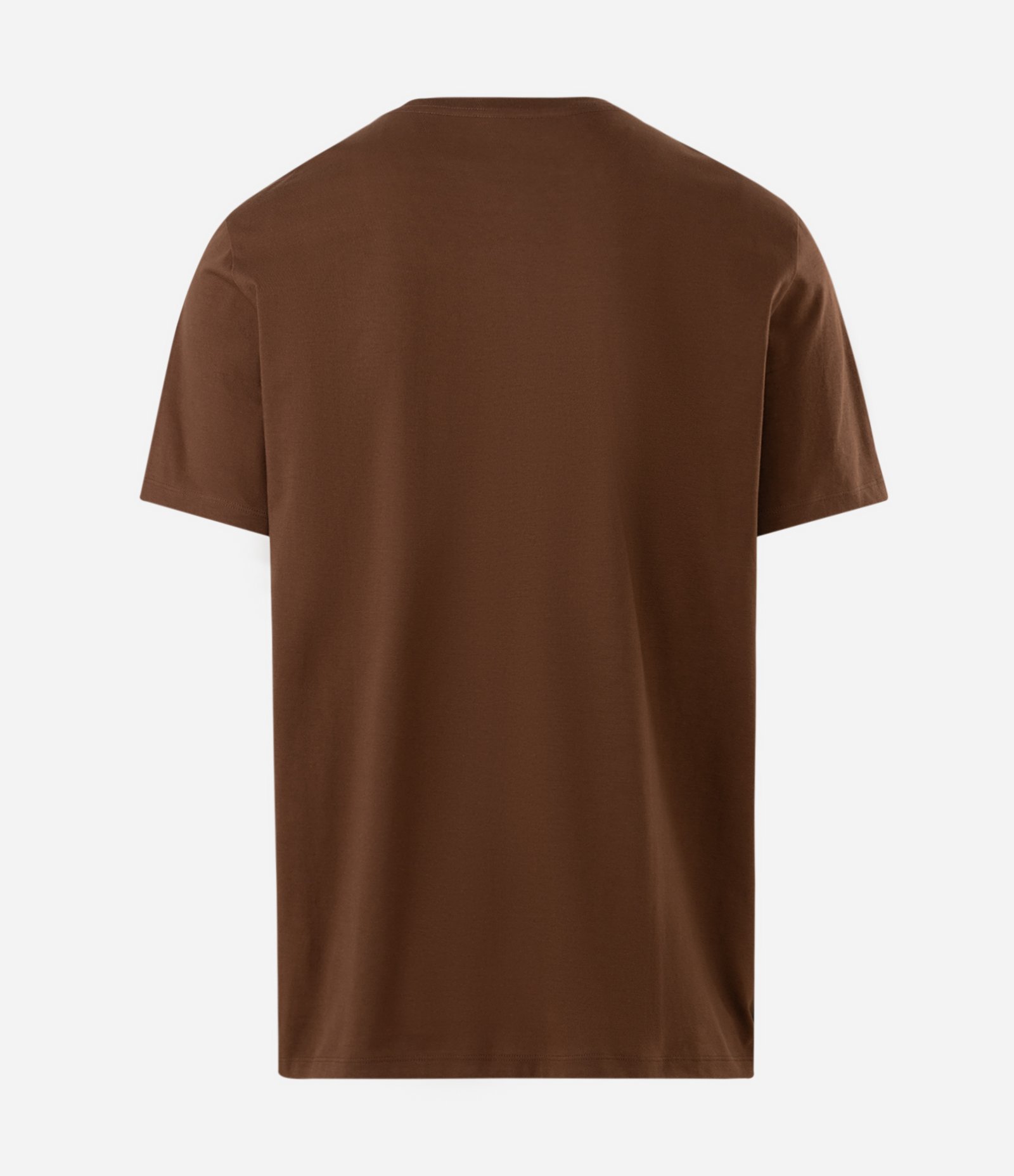 Camiseta Comfort Básica em Algodão Peruano Marrom 2