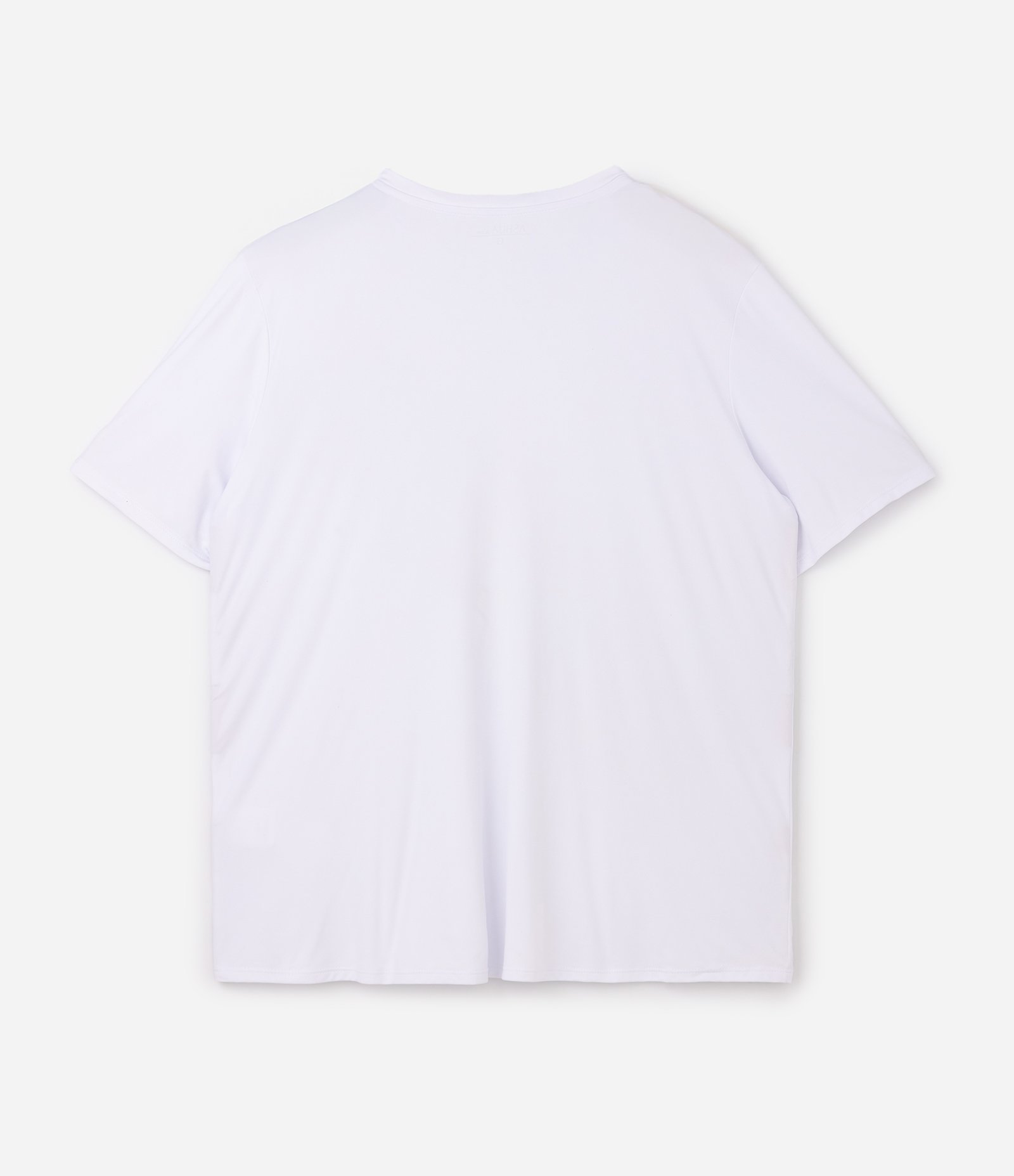 Camiseta Esportiva Regular em Poliamida Dry Athletic Curve & Plus Size Branco 7