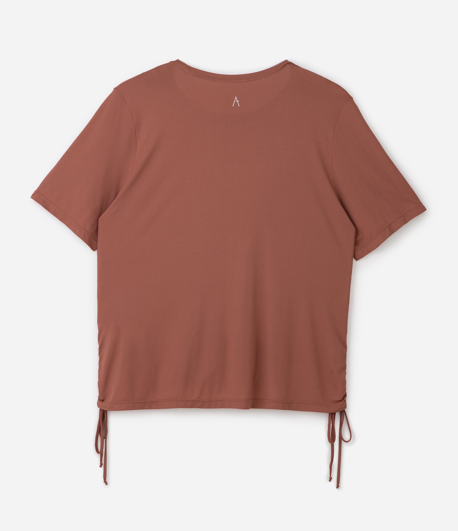 Camiseta Esportiva Dry em Poliamida com Colisé Lateral Curve & Plus Size Marrom 2