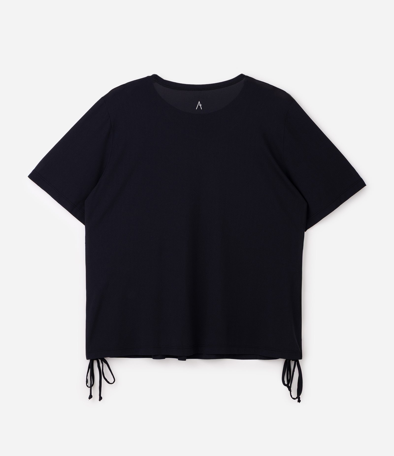 Camiseta Esportiva Dry em Poliamida com Colisé Lateral Curve & Plus Size Preto 2