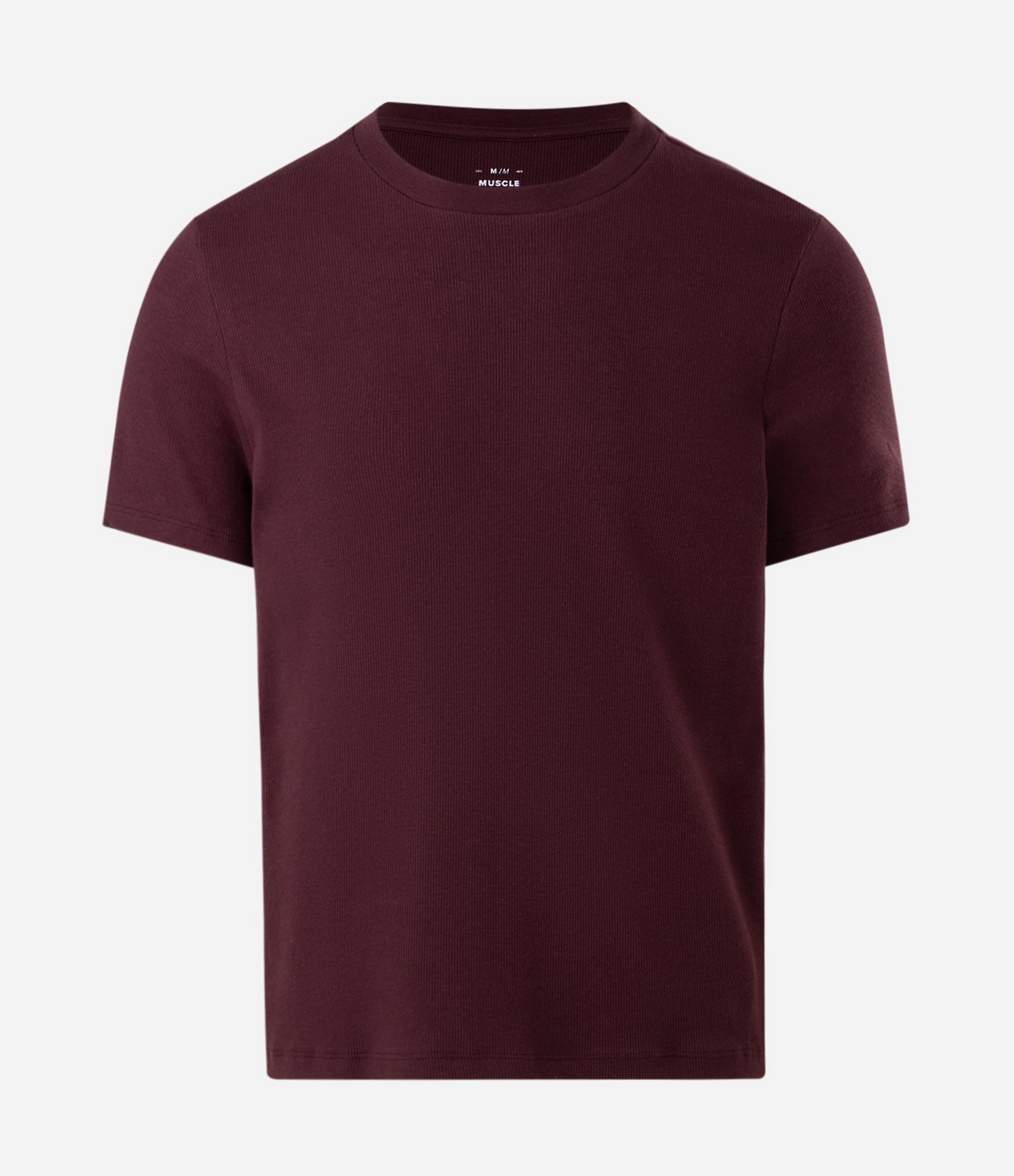 Camiseta Muscle em Ribana Texturizada Vinho 1