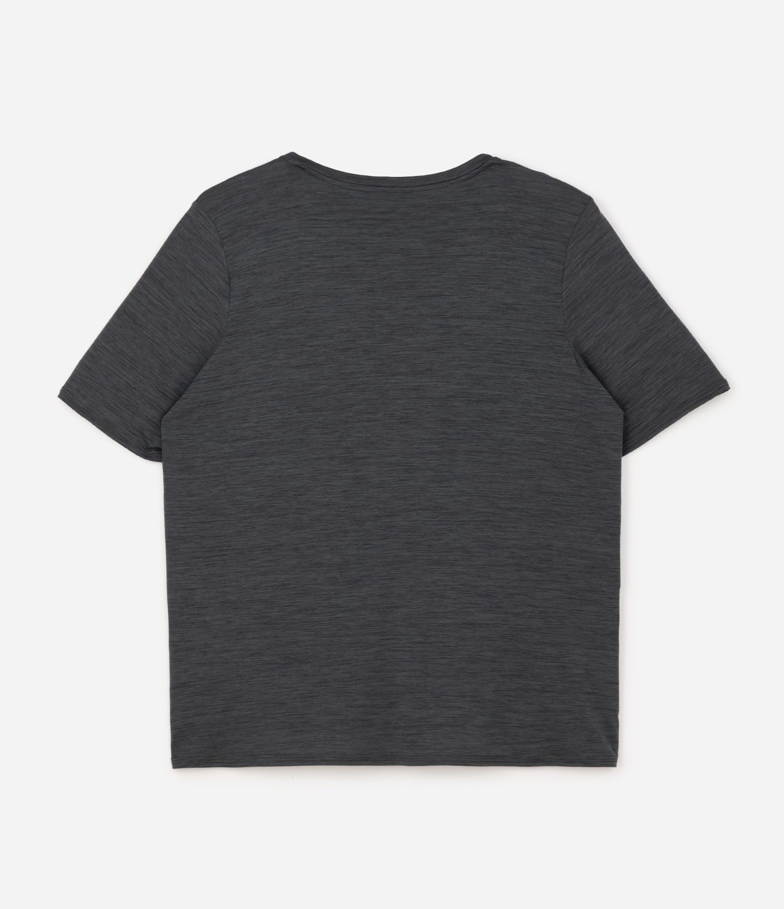 Camiseta Esportiva Alongada Dry Regular em Poliamida Mescla Curve & Plus Size Cinza 6