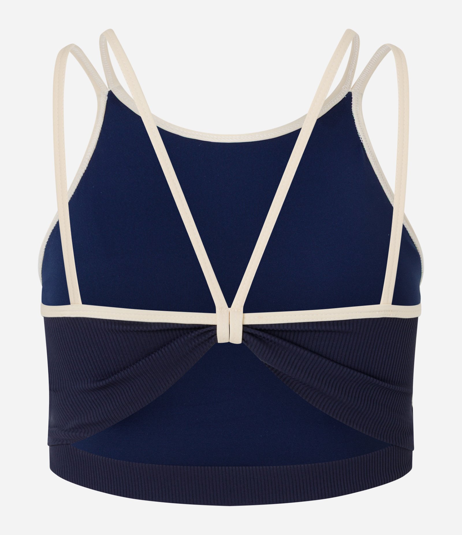 Top Esportivo Canelado com Alças Duplas Azul 3