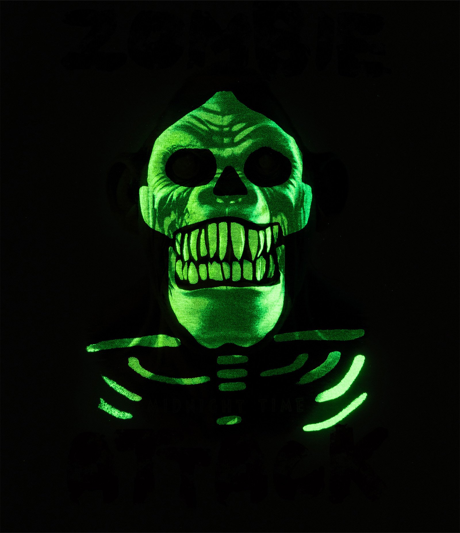 Camiseta Infantil Em Algodão Halloween Brilha No Escuro - Tam 5 a 14 Anos Branco 7
