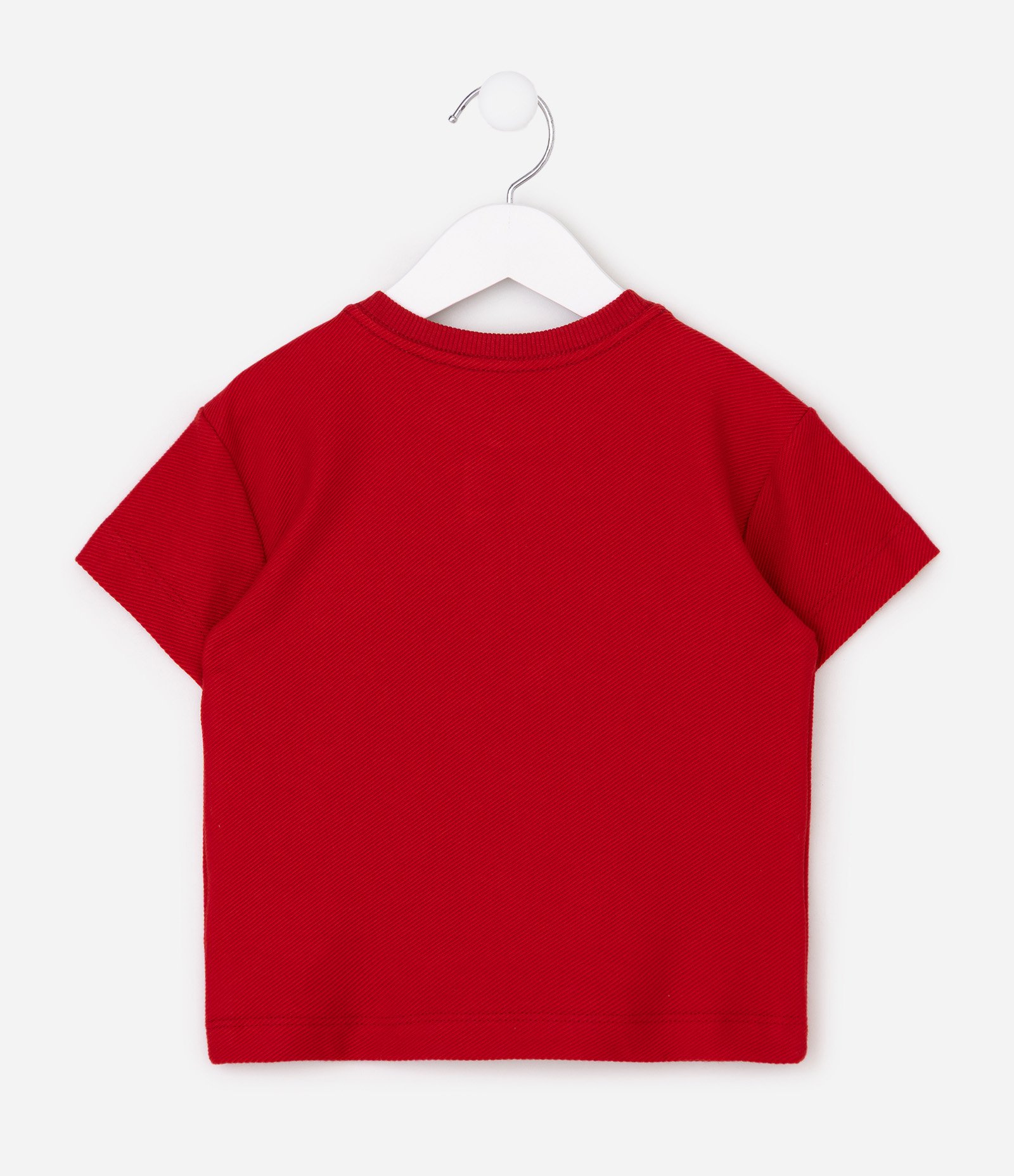 Camiseta Infantil Em Algodão Texturizada Ocean Club - Tam 1 a 6 Anos Vermelho 4