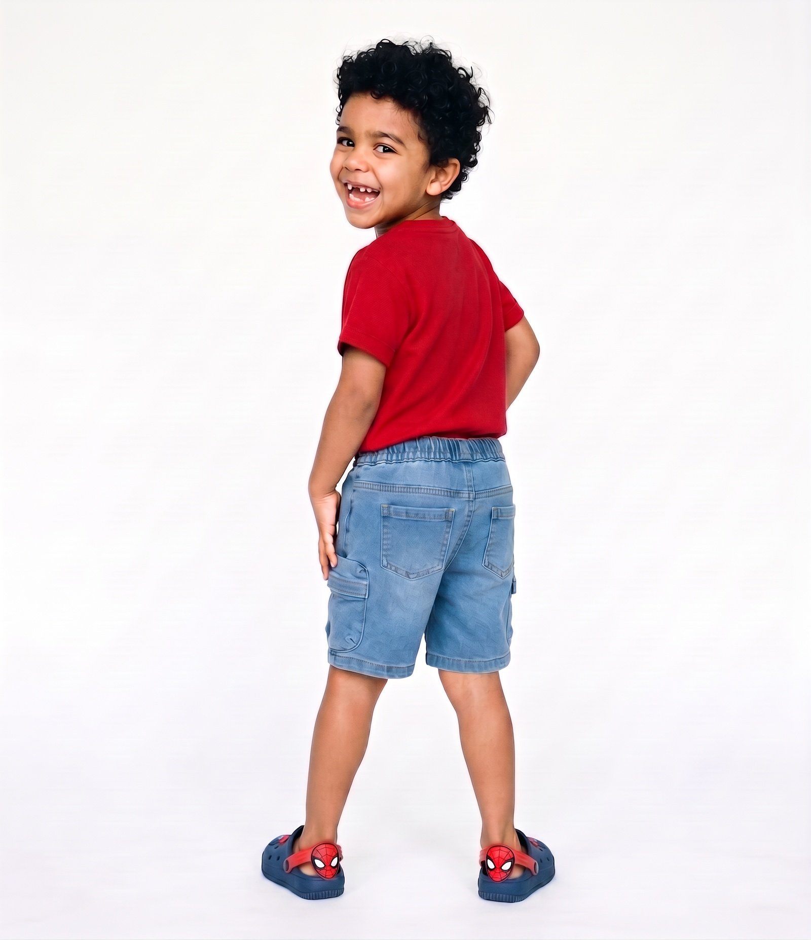 Camiseta Infantil Em Algodão Texturizada Ocean Club - Tam 1 a 6 Anos Vermelho 7